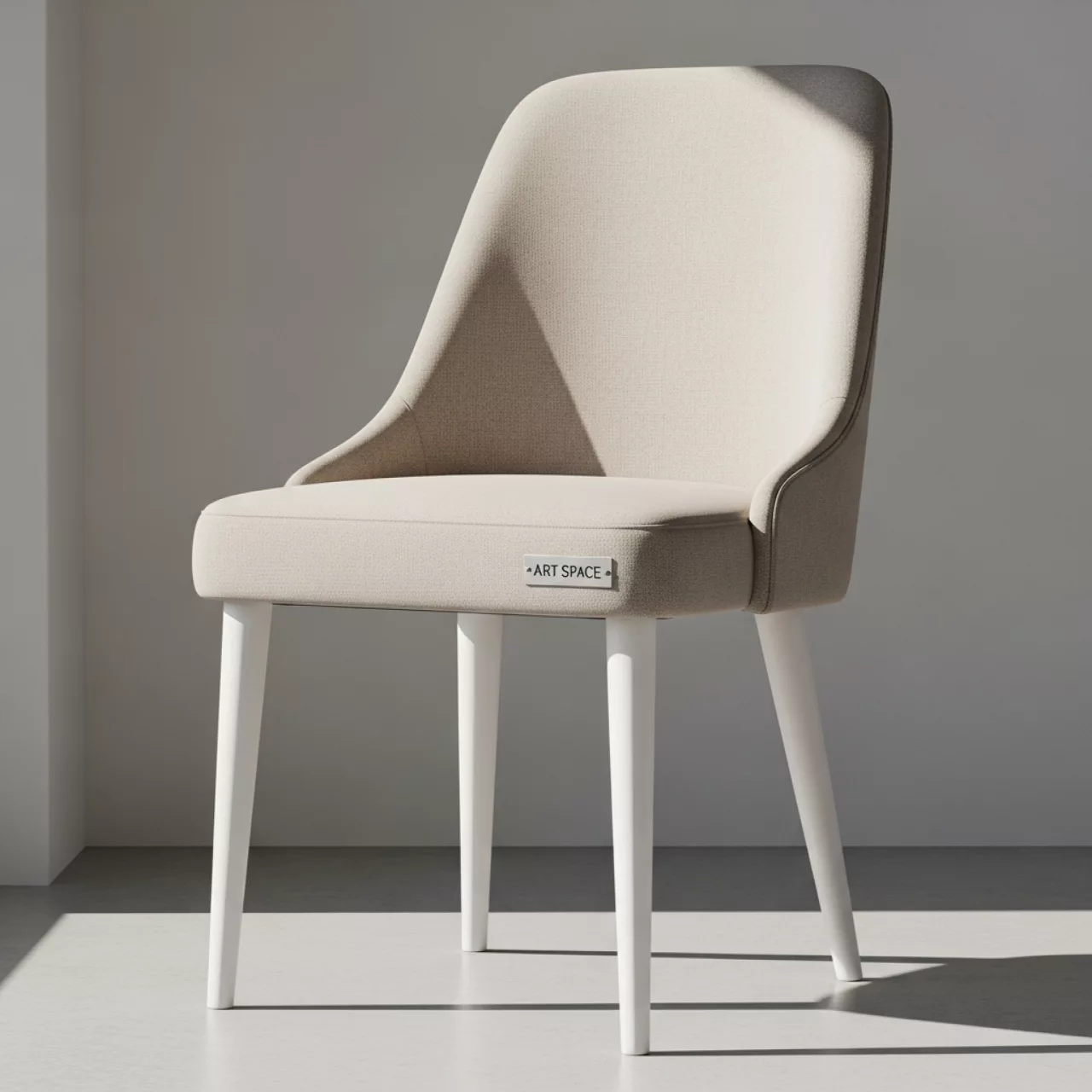Аренда Стул Норман бежевый белые ножки в ресторане «Паруса» — ART SPACE