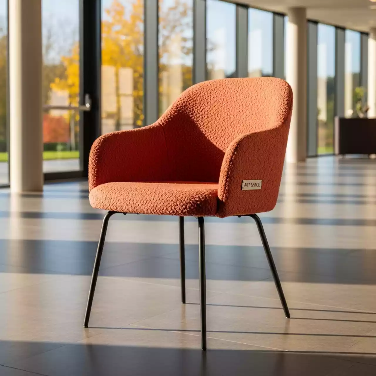 Аренда Стул обеденный Балла коралловый букле в Novotel Resort — ART SPACE