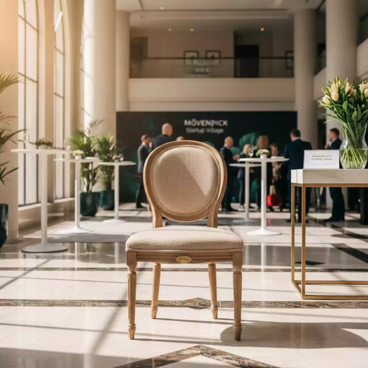 Аренда Стул обеденный Growth бежевый в Mövenpick Hotel — ART SPACE