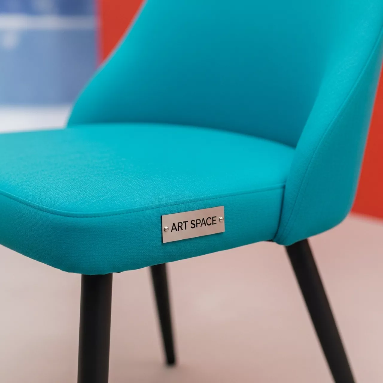 Аренда Стул обеденный Oscar ткань бирюзовый в этно-парке «Моя Россия» — ART SPACE