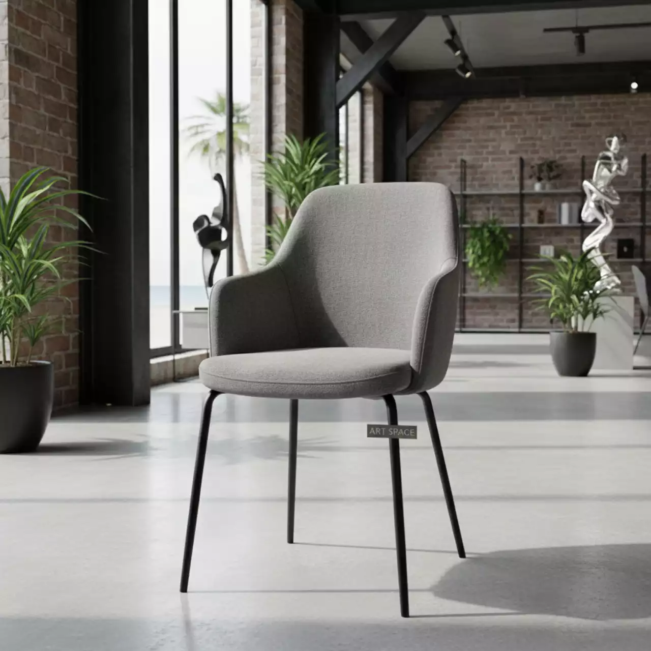 Аренда Стул обеденный Pluto серый в пляжном комплексе VinoGrad — ART SPACE