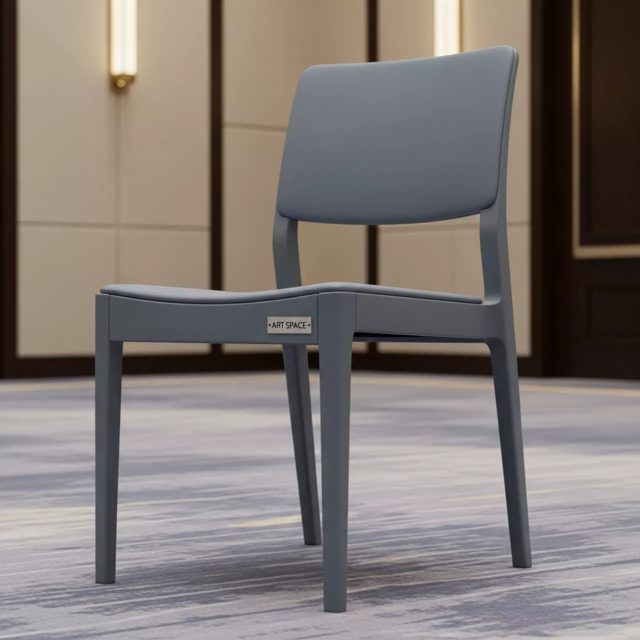 Аренда Стул обеденный серо голубой Мэри в отеле «Богатырь» — ART SPACE