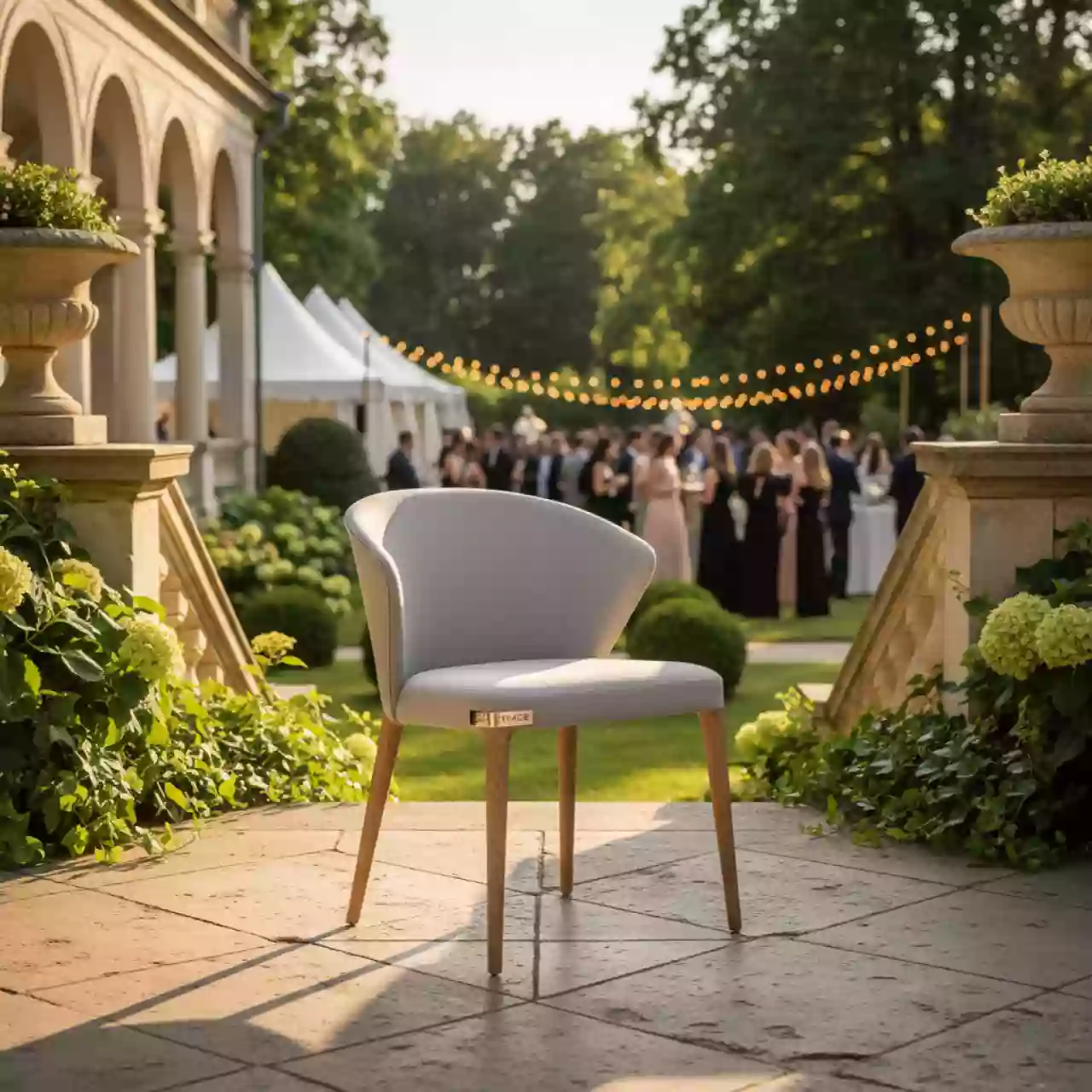 Аренда Стул обеденный серый Уилл в усадьбе Голицына — ART SPACE