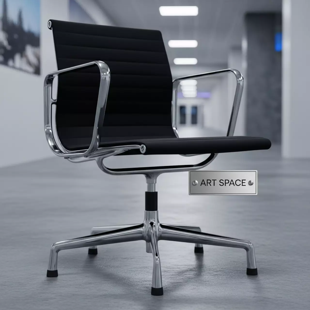 Аренда Стул офисный ИСО черный хром в Alpha Sirius — ART SPACE