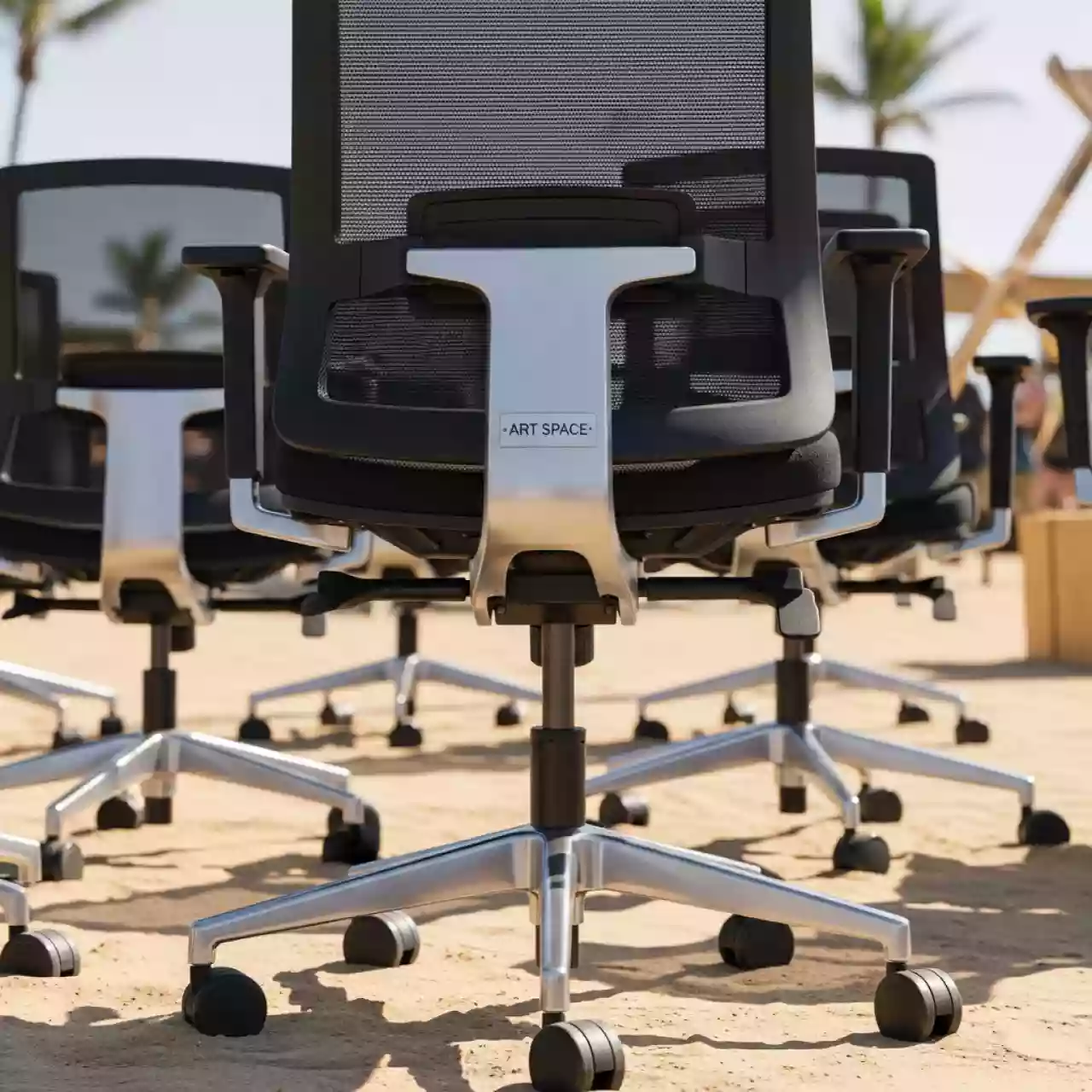 Аренда Стул офисный на колесиках на пляже «Мандарин» — ART SPACE