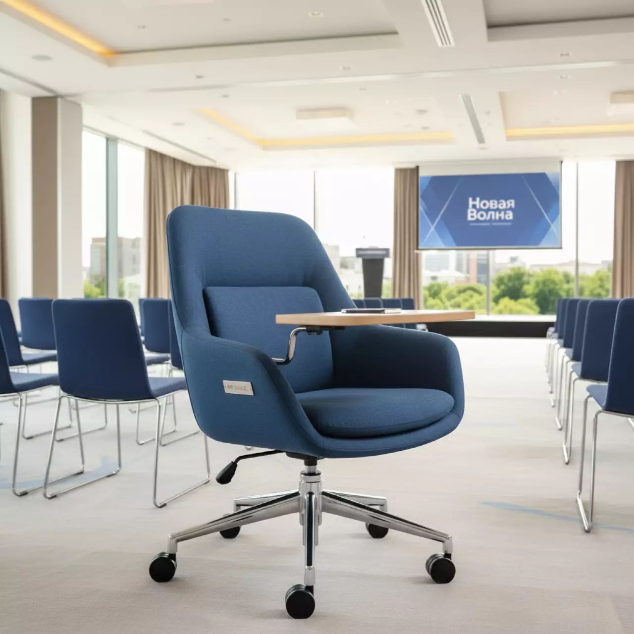 Аренда Стул офисный с обивкой и столиком Kanvas O R Coach Full в Mövenpick Hotel — ART SPACE