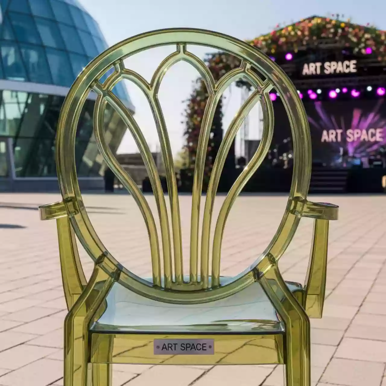 Аренда Стул оливковый Ghost в Ледовом дворце «Айсберг» — ART SPACE