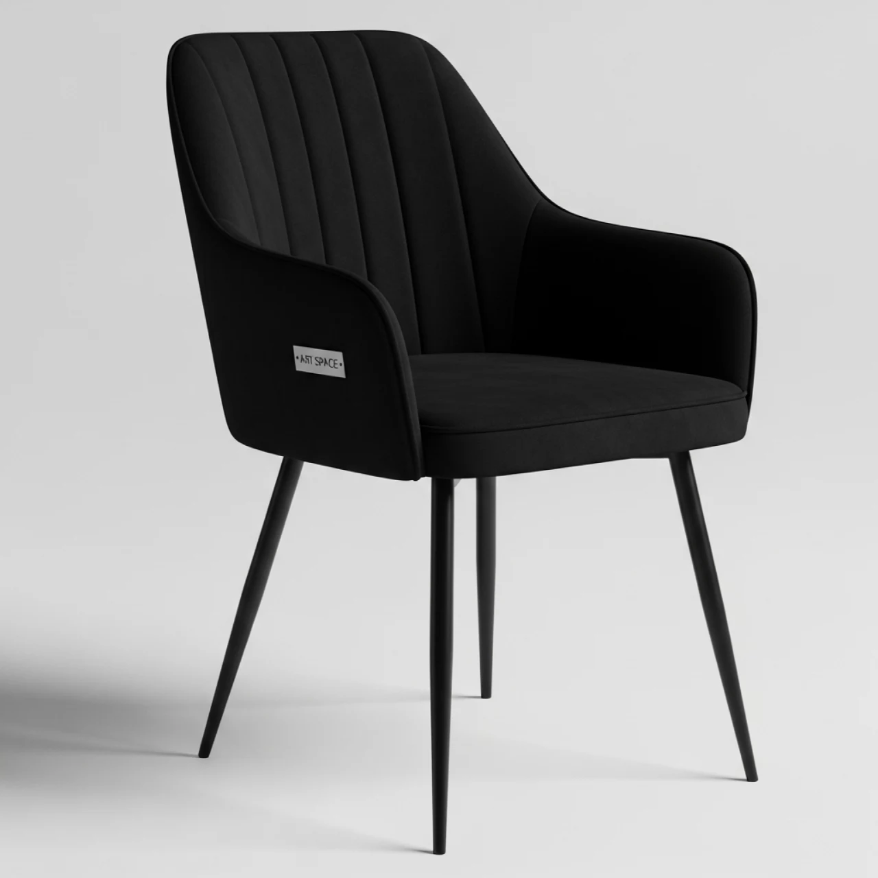 Аренда Стул Olys велюр черный ножки металл в Гранд Отель Поляна — ART SPACE