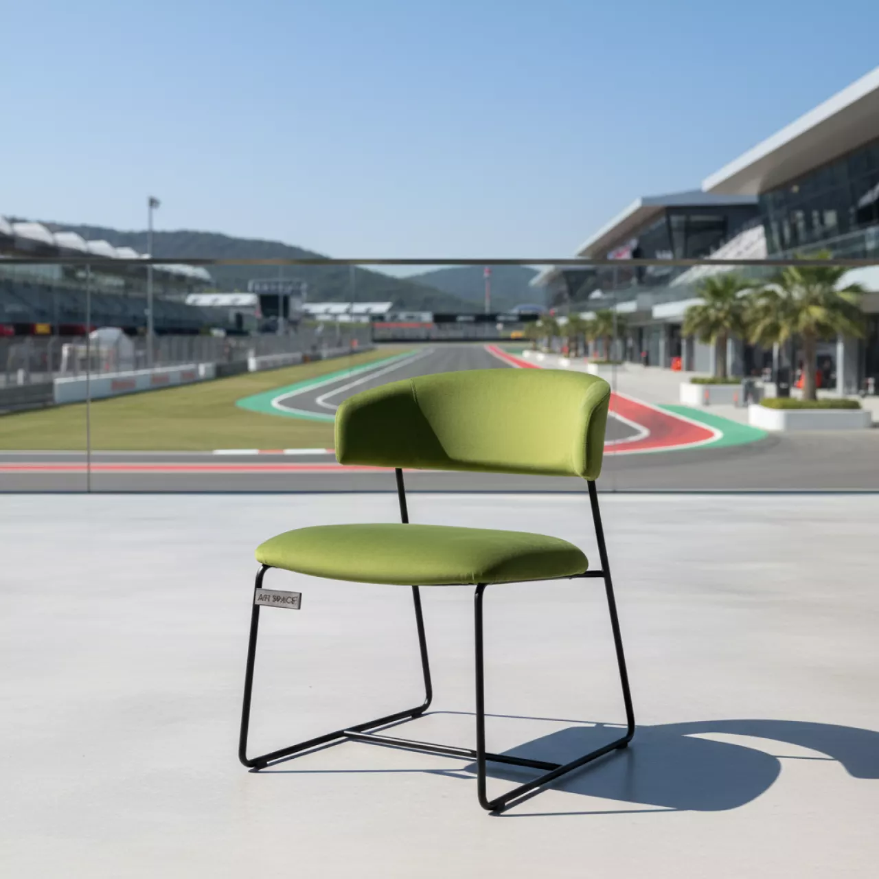 Аренда Стул Olys велюр newtone kiwi металл на Сочи Автодроме — ART SPACE