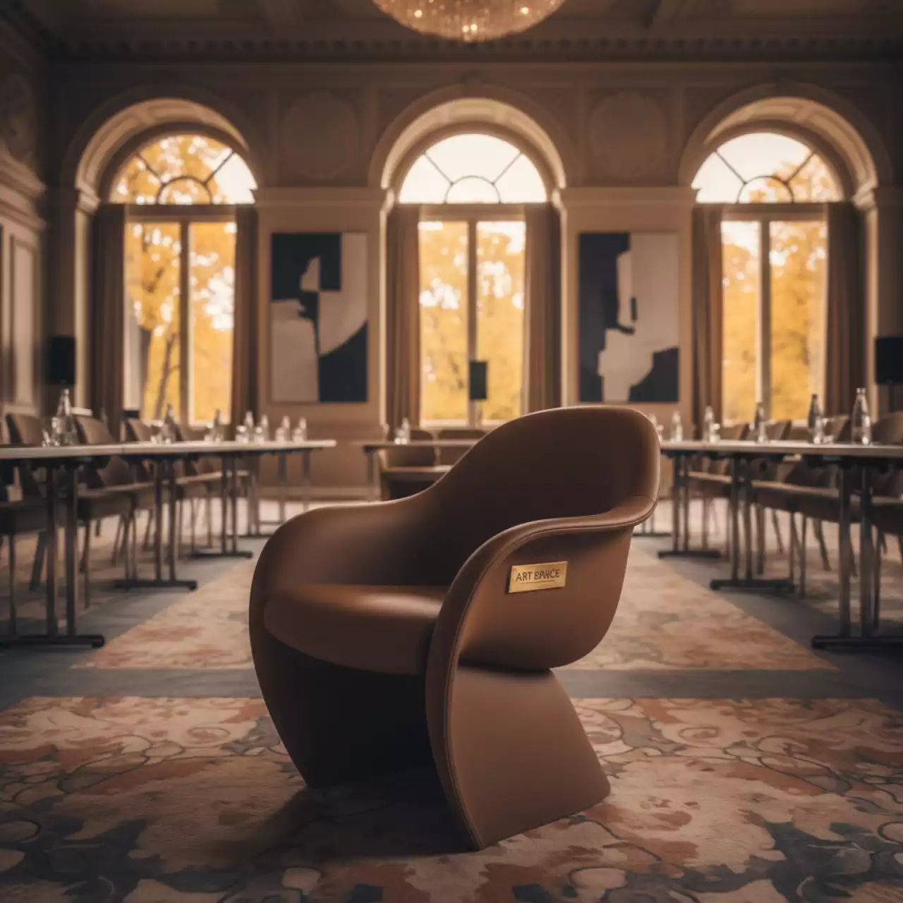 Аренда Стул Orbit коричневый в отеле «Звездный» — ART SPACE