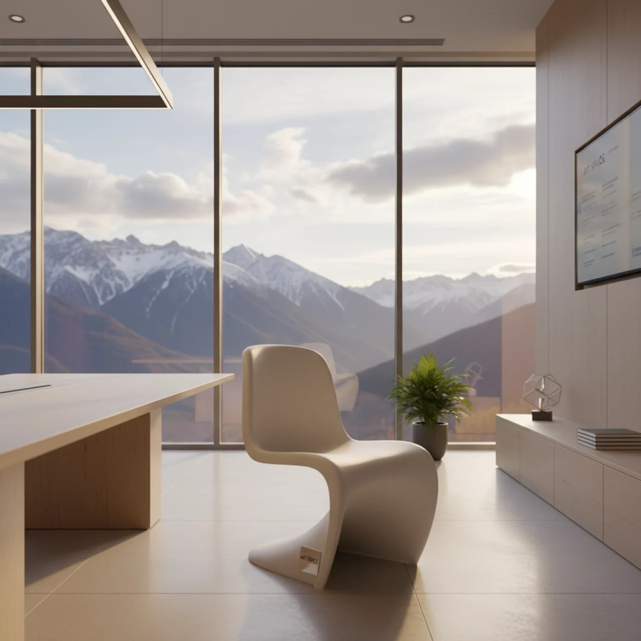 Аренда Стул Panton Chair белый пластиковый в Поляна 1389 Отель и Спа — ART SPACE