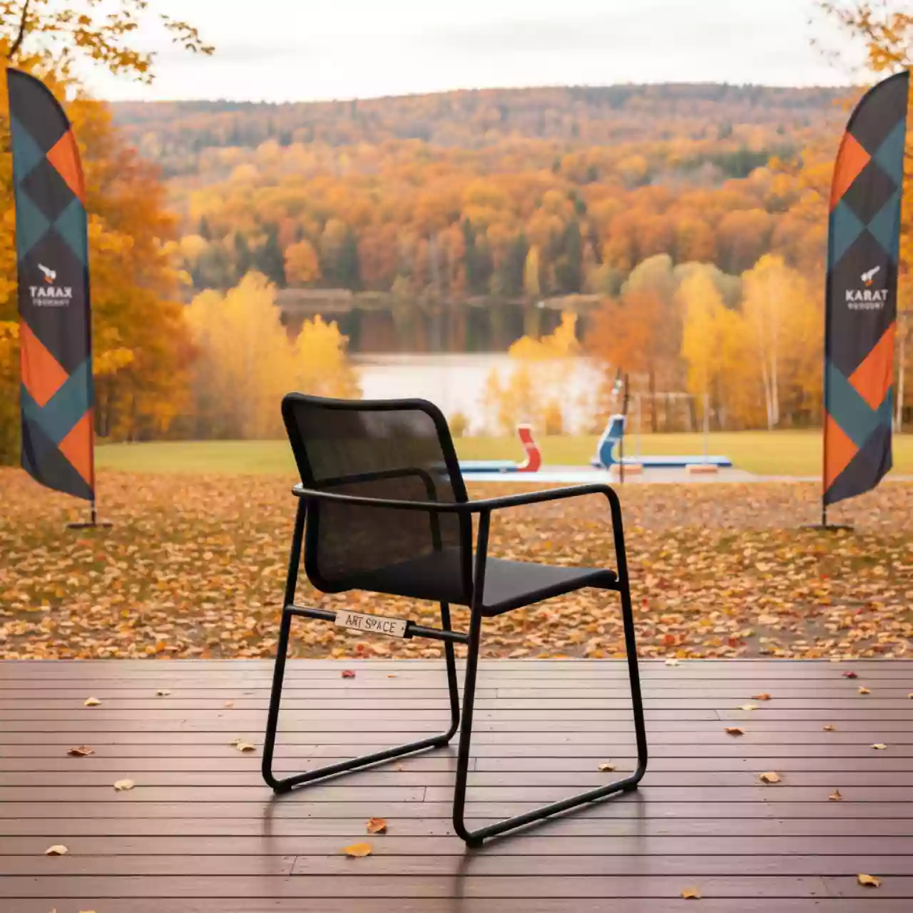 Аренда Стул Pedro черный в Karat Resort — ART SPACE