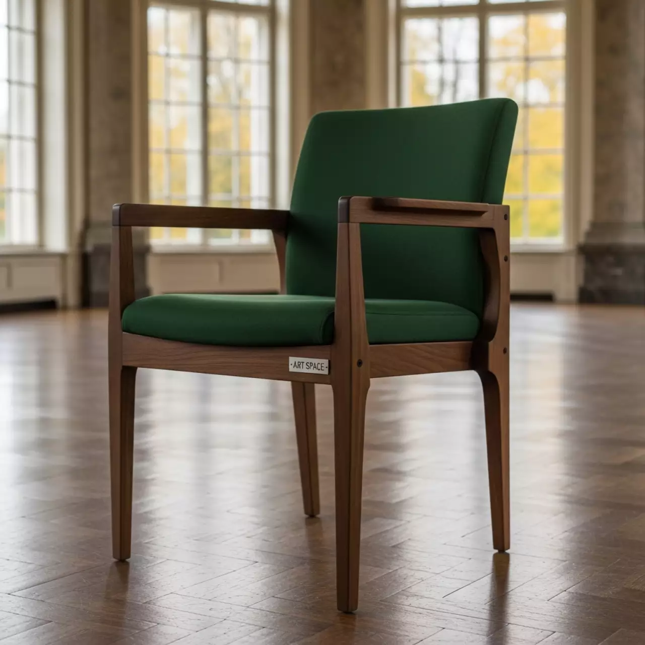 Аренда Стул Пенелопа зеленый коричневый в усадьбе Голицына — ART SPACE