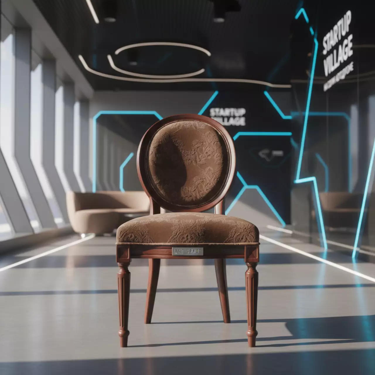 Аренда Стул Perfecto коричневый на Сочи Автодроме — ART SPACE