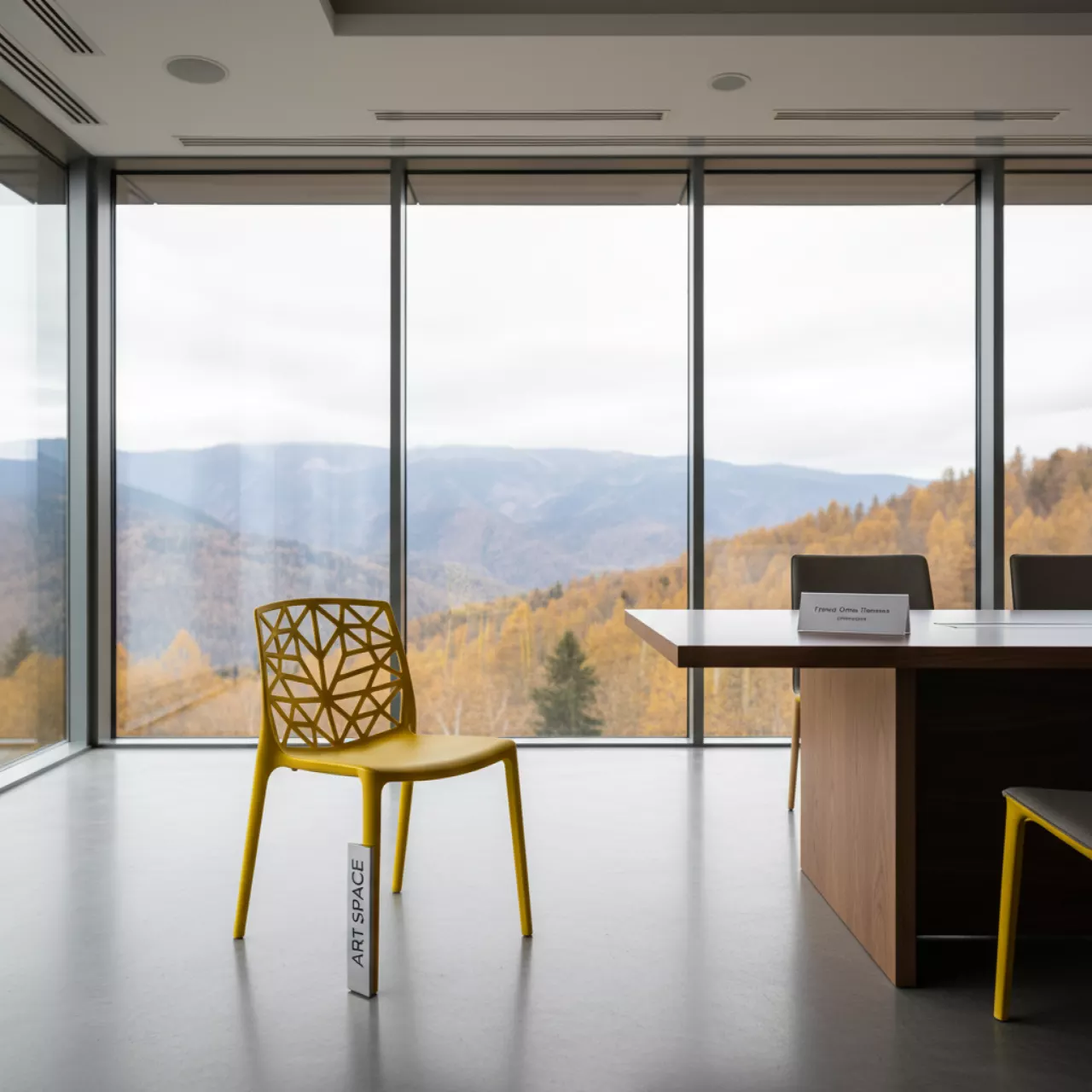 Аренда Стул пластиковый Air желтый в Гранд Отель Поляна — ART SPACE