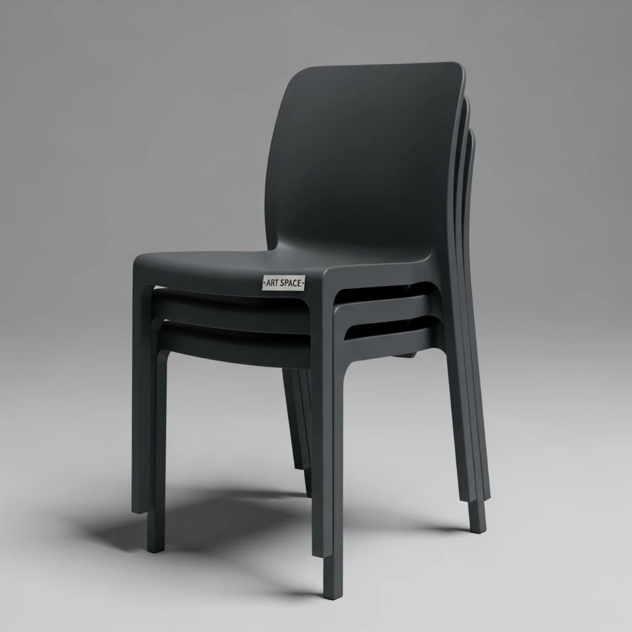Аренда Стул пластиковый Alice антрацит на курорте «Газпром» (Альпика) — ART SPACE