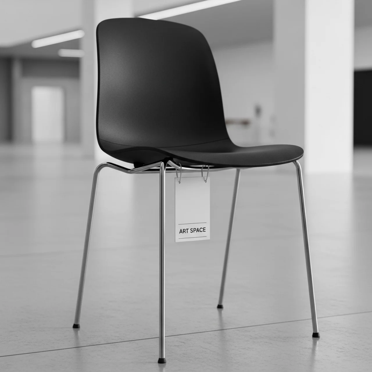 Аренда Стул пластиковый Apex металл хром черный в этно-парке «Моя Россия» — ART SPACE