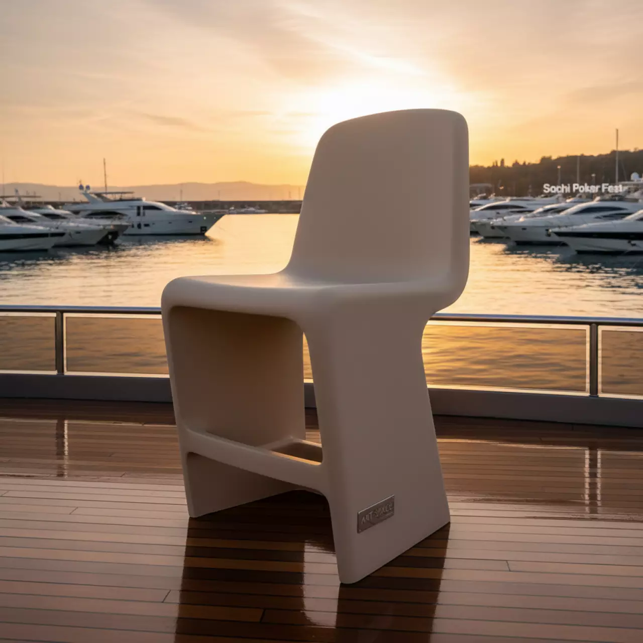 Аренда Стул пластиковый барный Fame S Bar на VIP-яхте (Имеретинский порт) — ART SPACE
