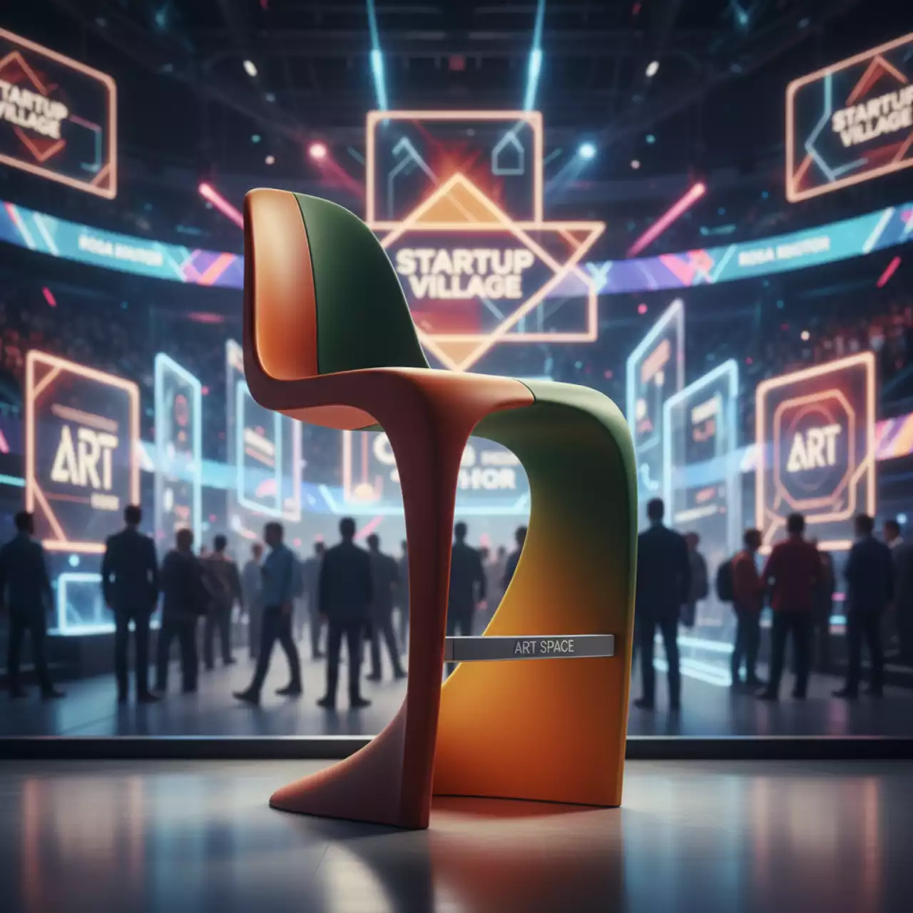 Аренда Стул пластиковый барный в ледовом дворце «Роза Хутор» — ART SPACE