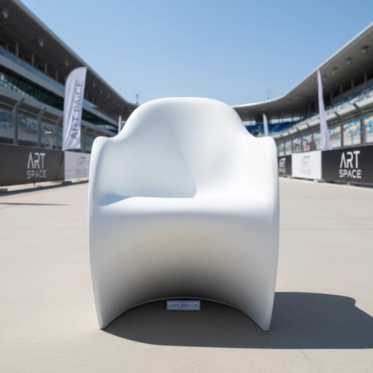 Аренда Стул пластиковый белый Blitz на Сочи Автодроме — ART SPACE