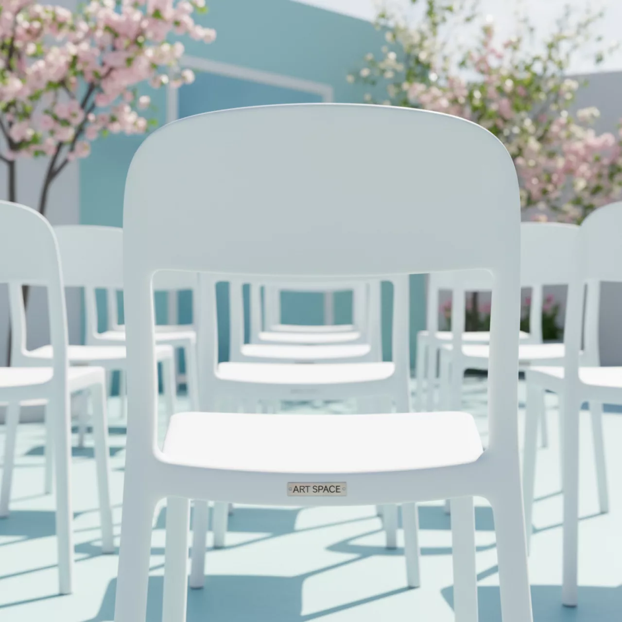 Аренда Стул пластиковый белый Costa Bistrot в Stella di Mosca — ART SPACE