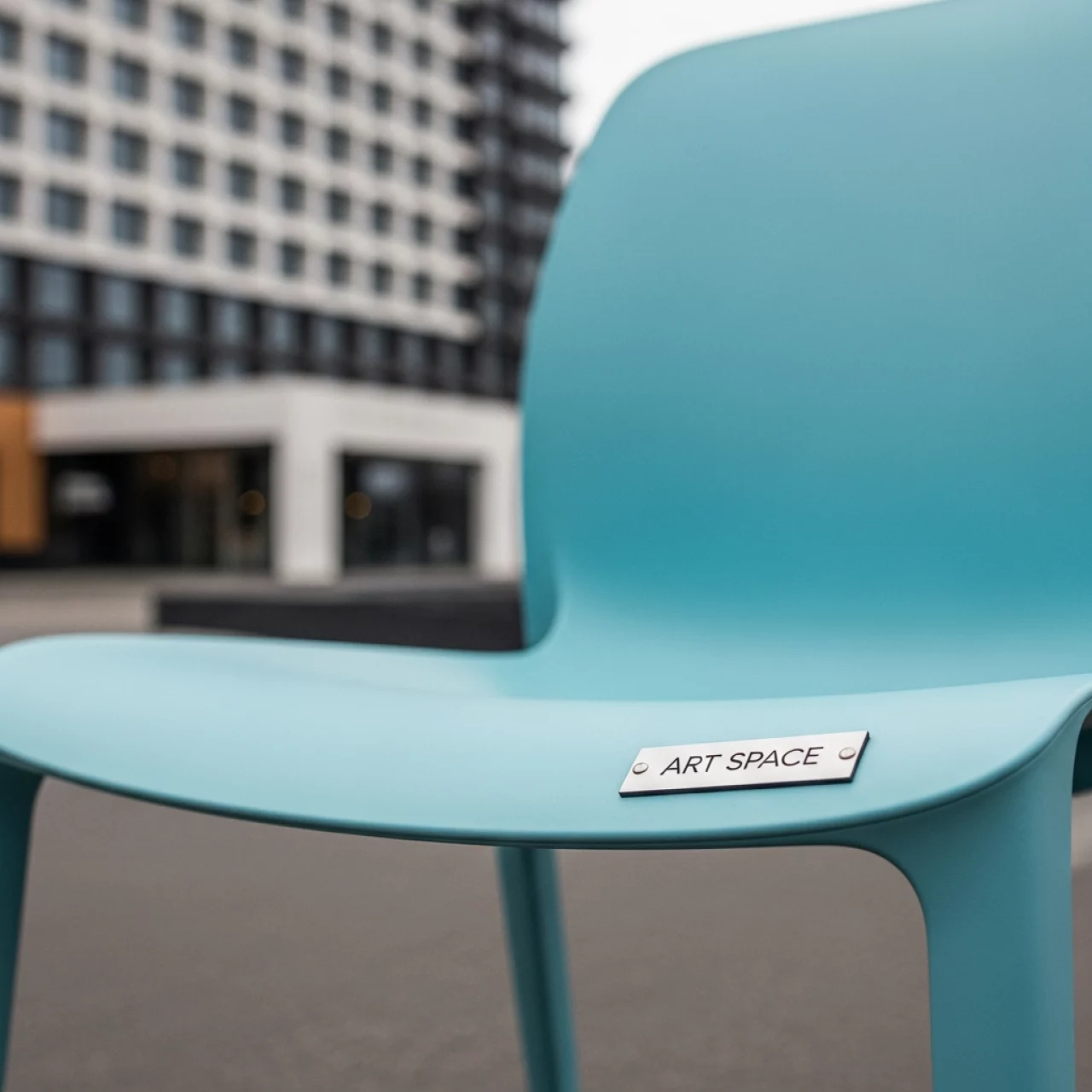 Аренда Стул пластиковый Bora Bistrot голубой в Маринс Парк Отеле — ART SPACE