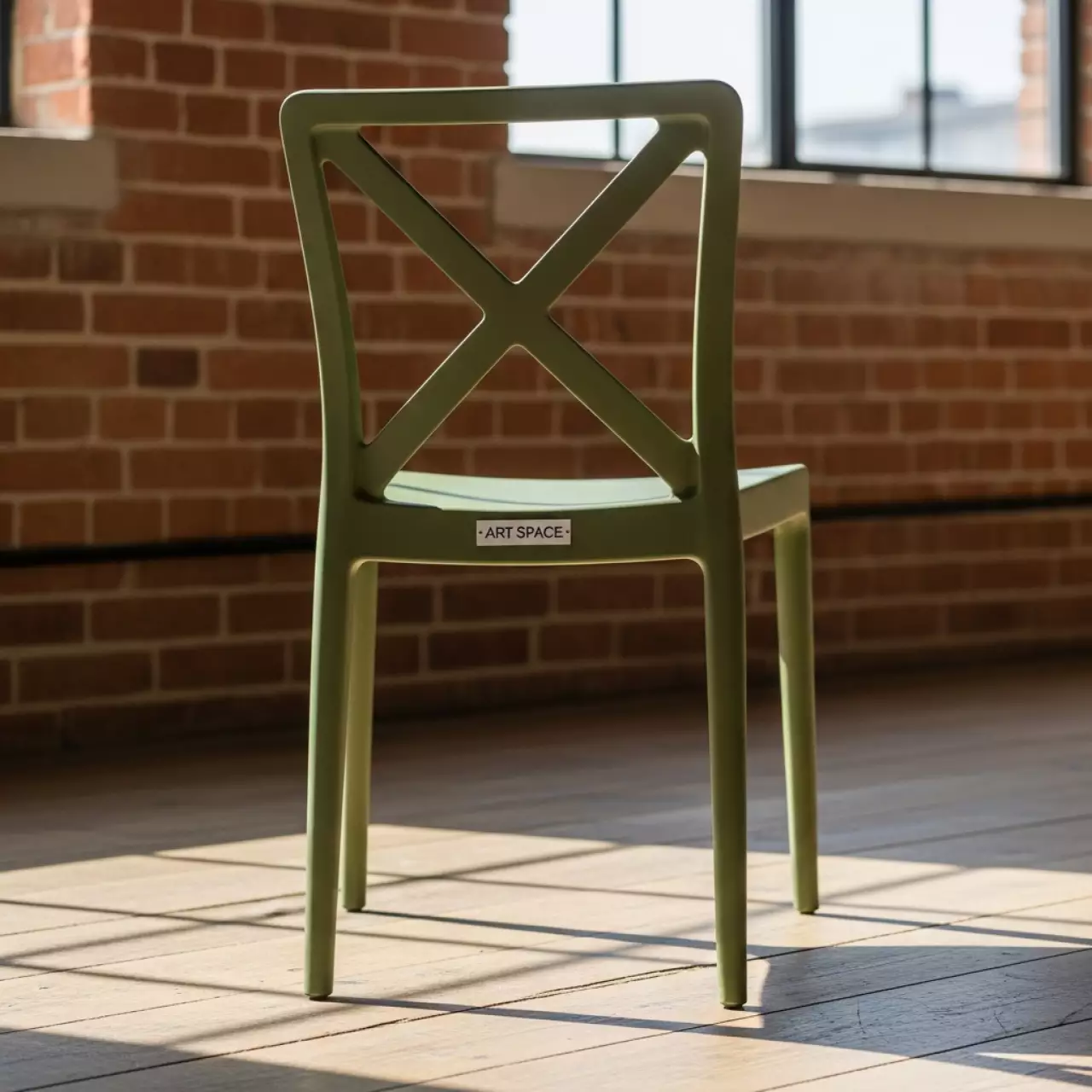 Аренда Стул пластиковый Cross оливковый Boutique Hotel PORTUM 1905 — ART SPACE