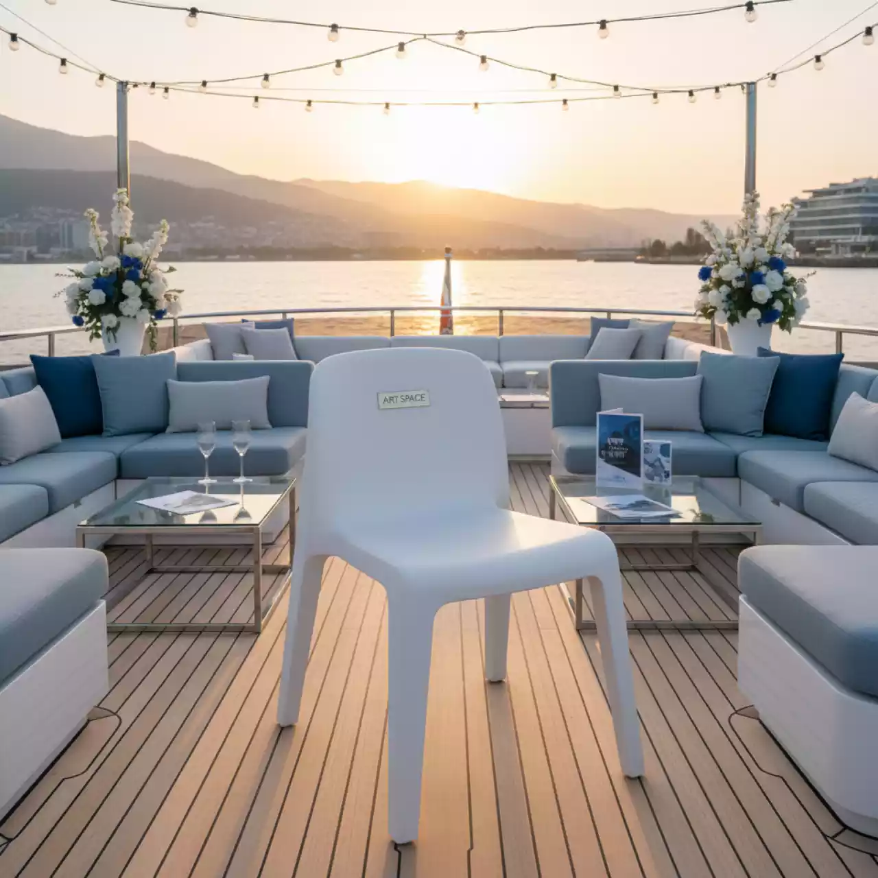 Аренда Стул пластиковый детский Baby Elizabeth белый на VIP-яхте (Имеретинский порт) — ART SPACE