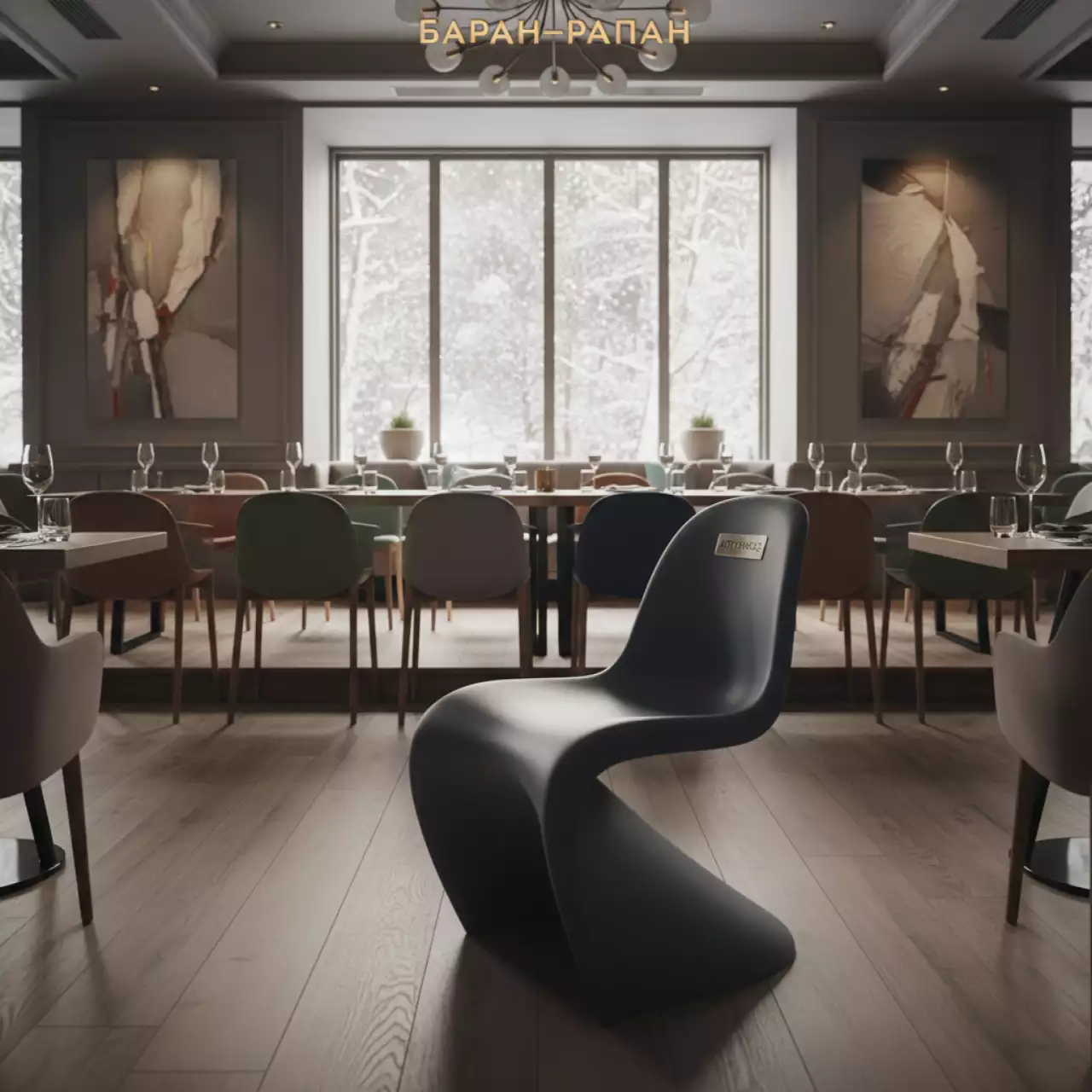 Аренда Стул пластиковый детский Julian в ресторане «Баран-Рапан» — ART SPACE