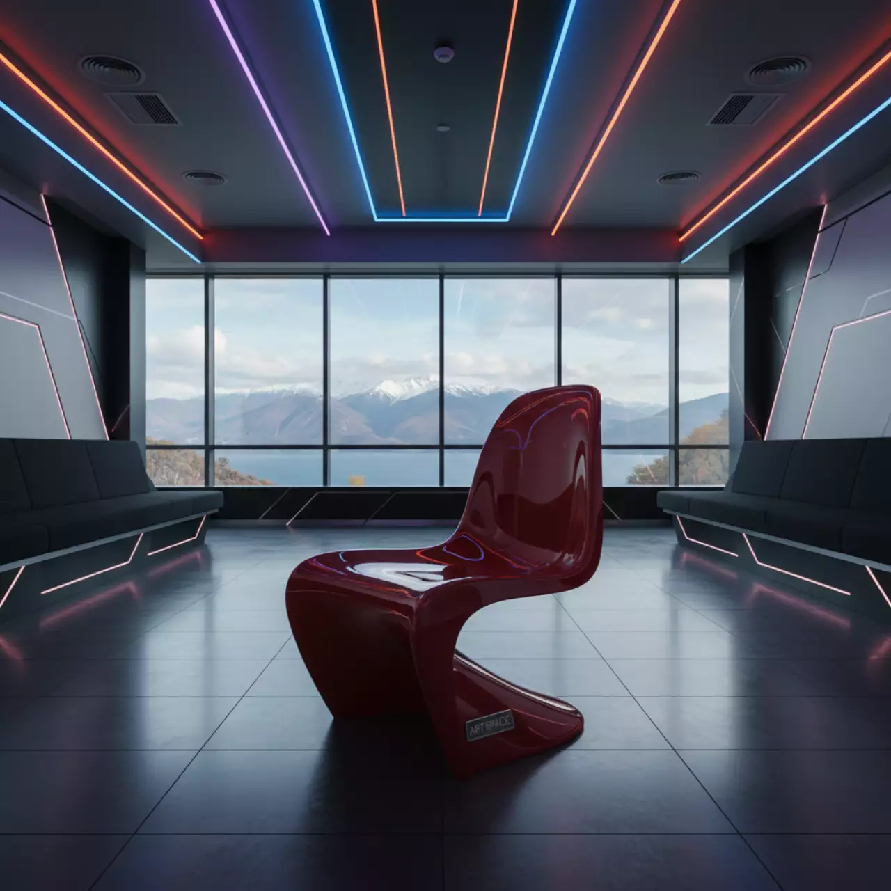 Аренда Стул пластиковый Herman красный в Courtyard by Marriott Sochi — ART SPACE