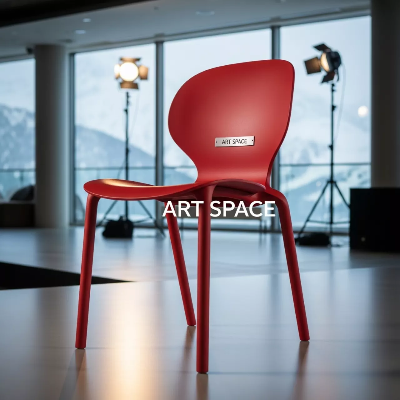 Аренда Стул пластиковый красный Bloom в Поляна 1389 Отель и Спа — ART SPACE