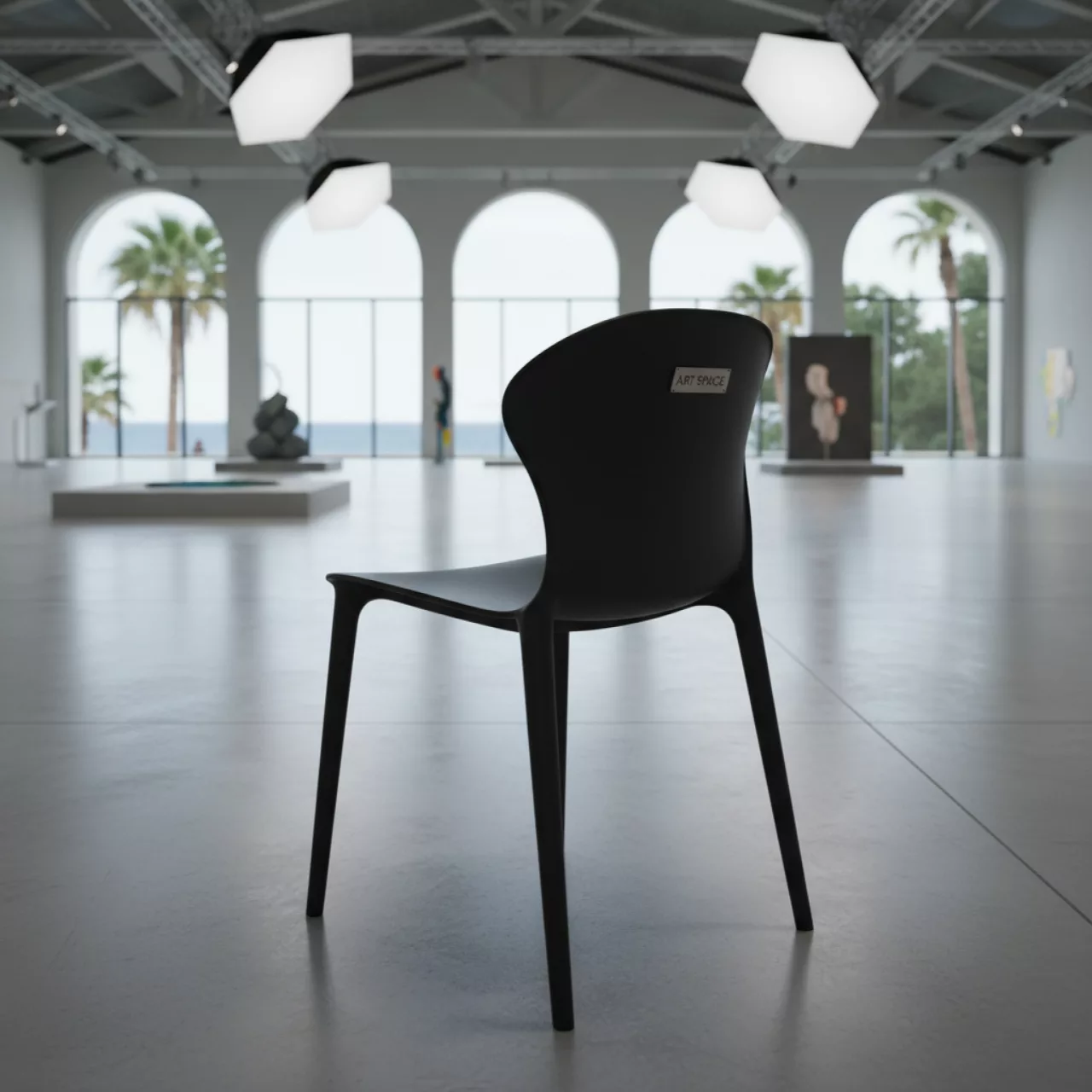 Аренда Стул пластиковый Marcel черный в санатории «Черноморье» — ART SPACE