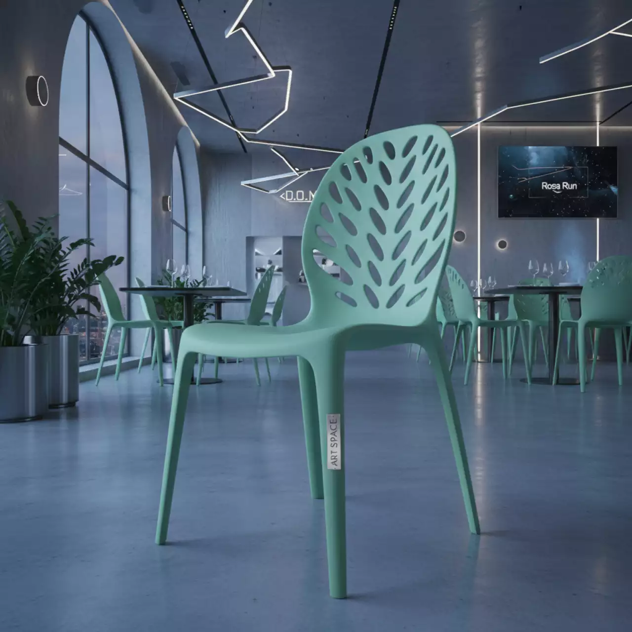 Аренда Стул пластиковый NatuRAL Mentha Go Green в ресторане «D.O.M» — ART SPACE