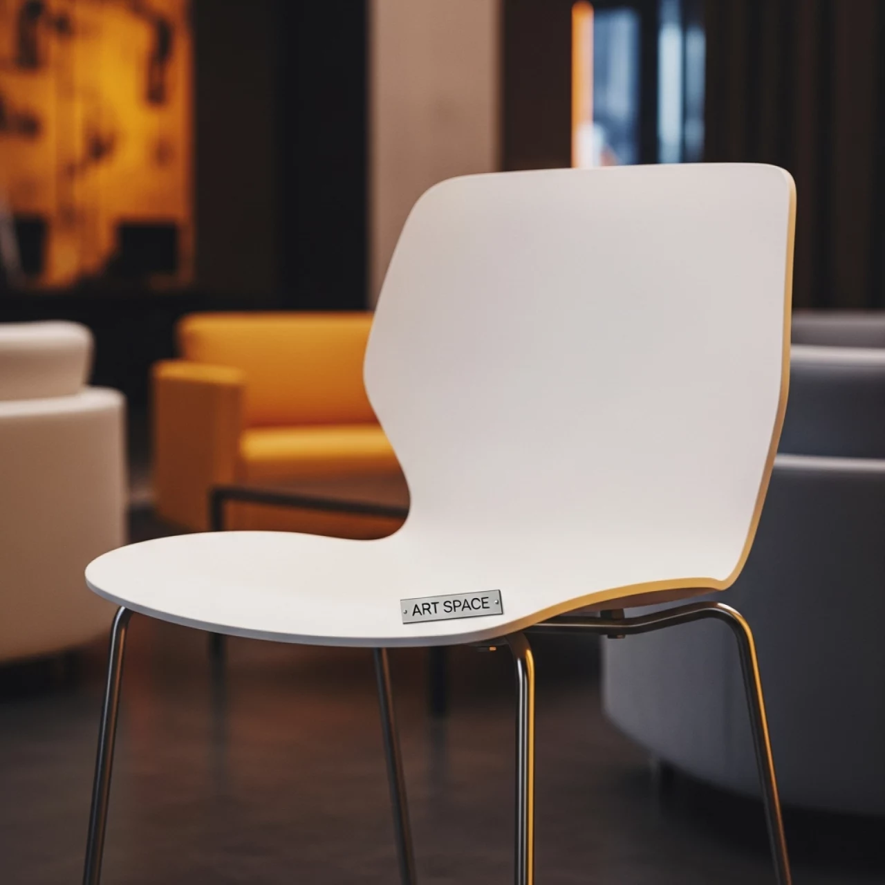 Аренда Стул пластиковый полубарный Swing AV в ледовой арене «Шайба» — ART SPACE