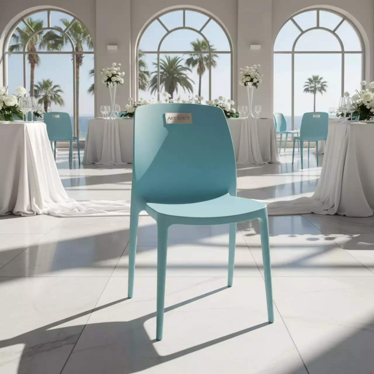 Аренда Стул пластиковый RoyalFamily Kai тиффани в санатории «Сочи» — ART SPACE