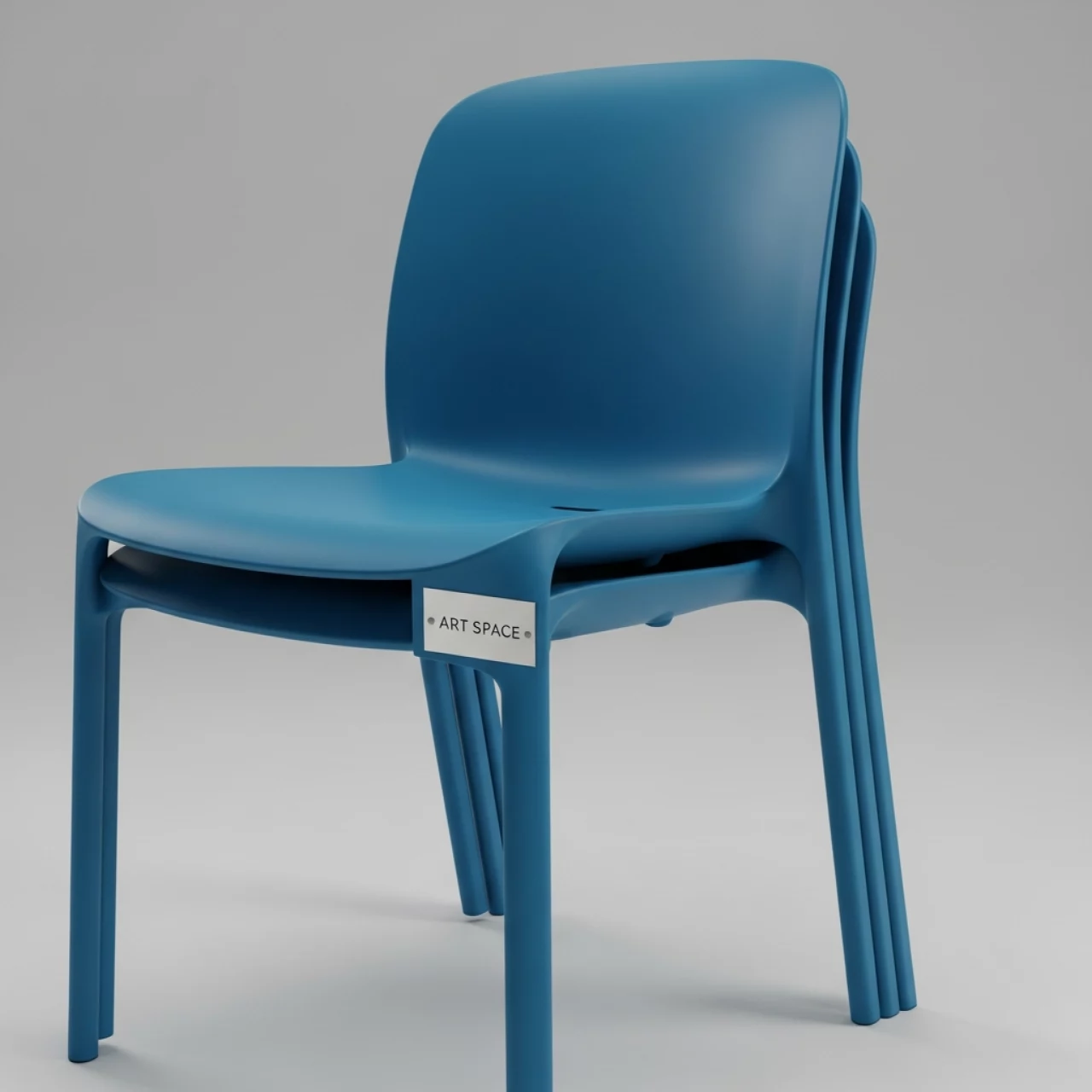 Аренда Стул пластиковый RoyalFamily Nico синий в Grand Karat Sochi — ART SPACE