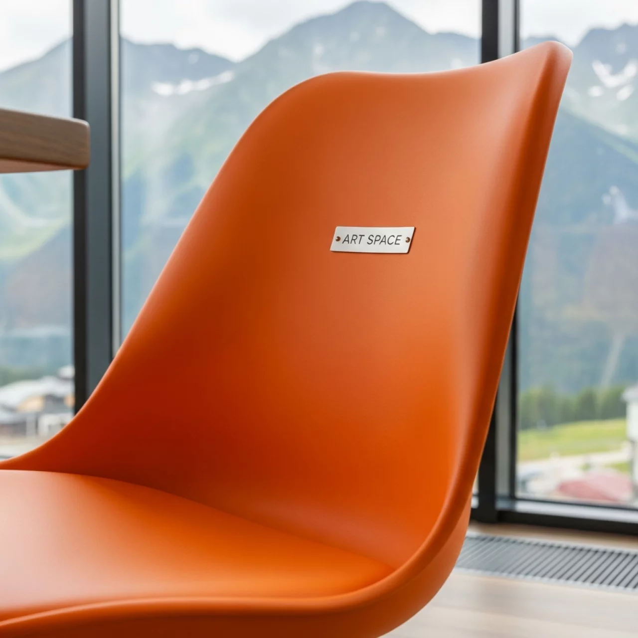Аренда Стул пластиковый RoyalFamily Sam Сэм оранжевый в ресторане «Высота 5642» — ART SPACE
