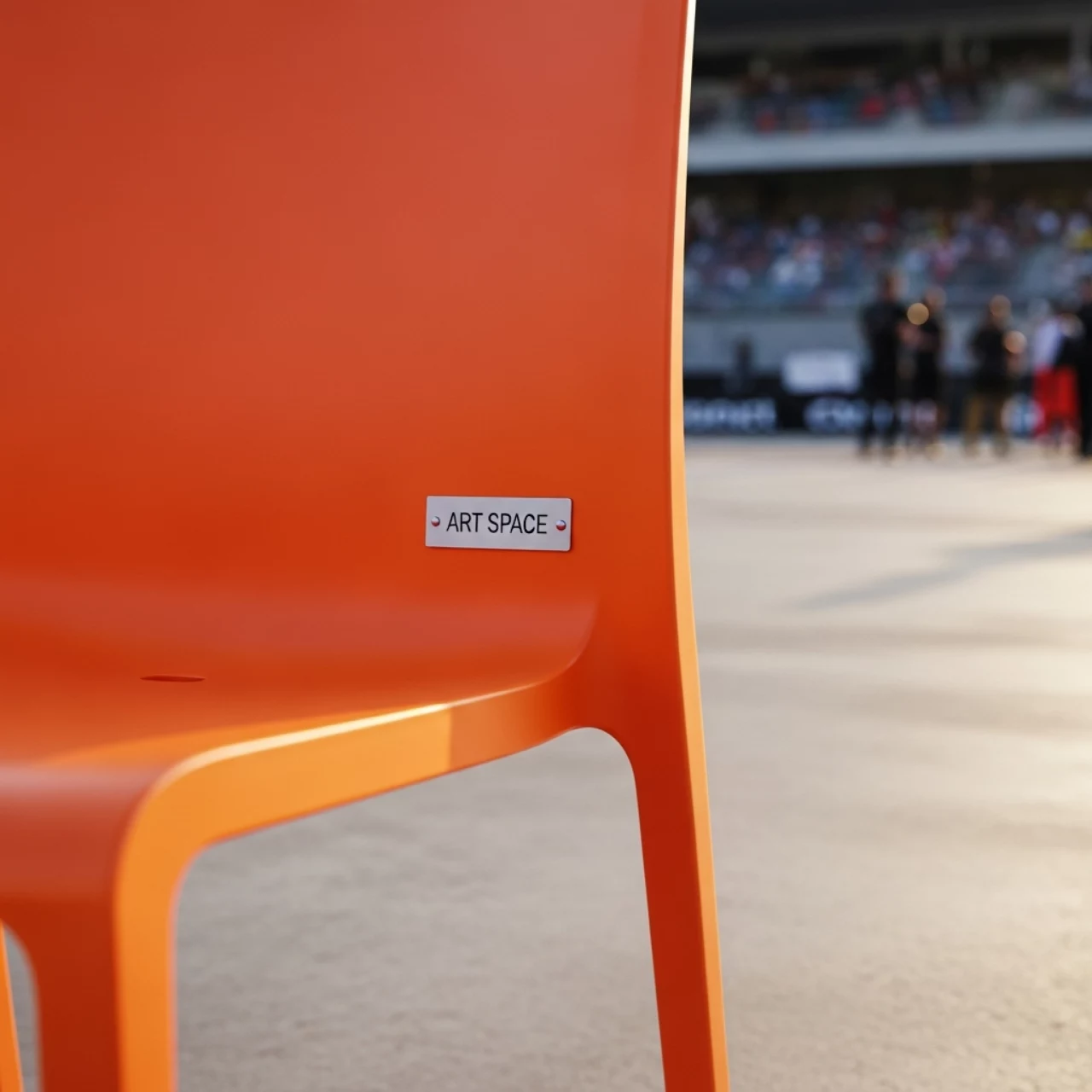 Аренда Стул пластиковый Sai оранжевый на территории Морпорта Сочи — ART SPACE
