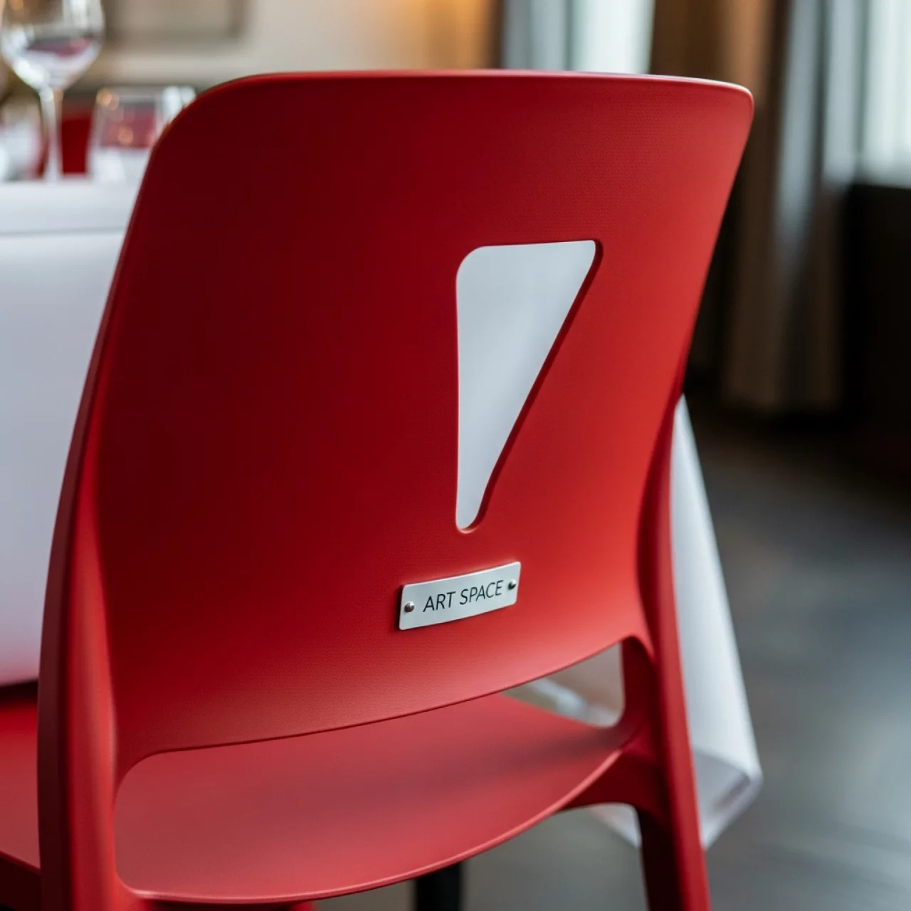 Аренда Стул пластиковый Souvenir красный в ресторане «D.O.M» — ART SPACE