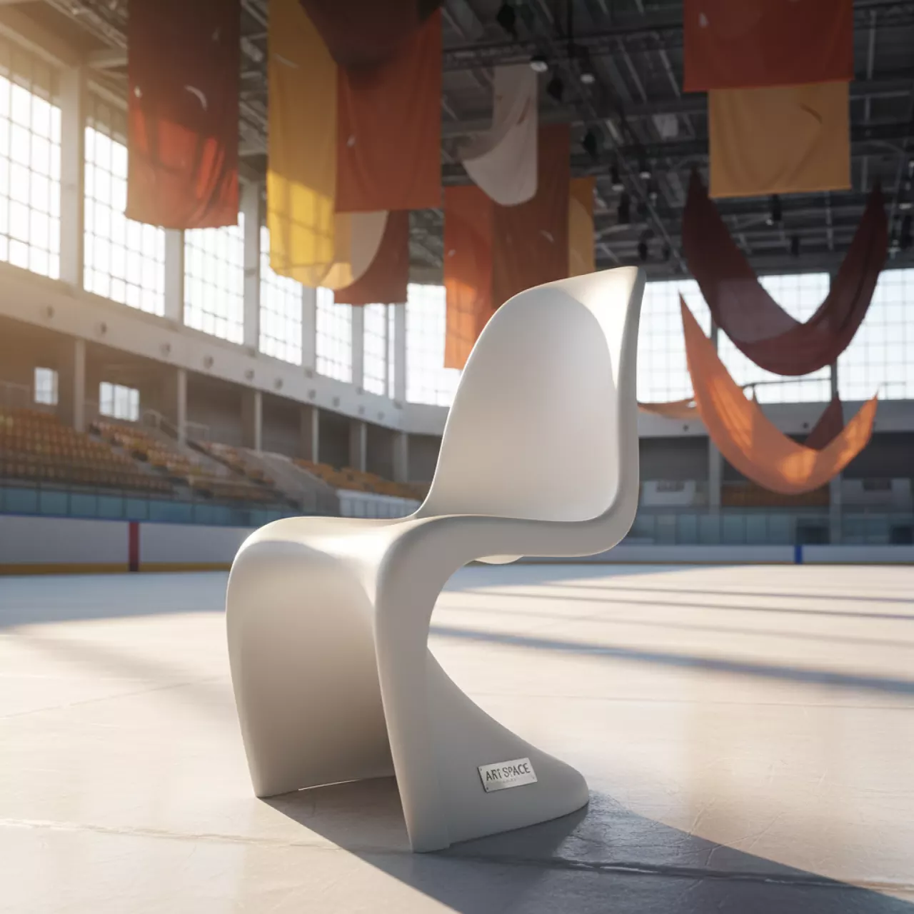 Аренда Стул пластиковый XRF 065 AW White в ледовом дворце «Большой» — ART SPACE
