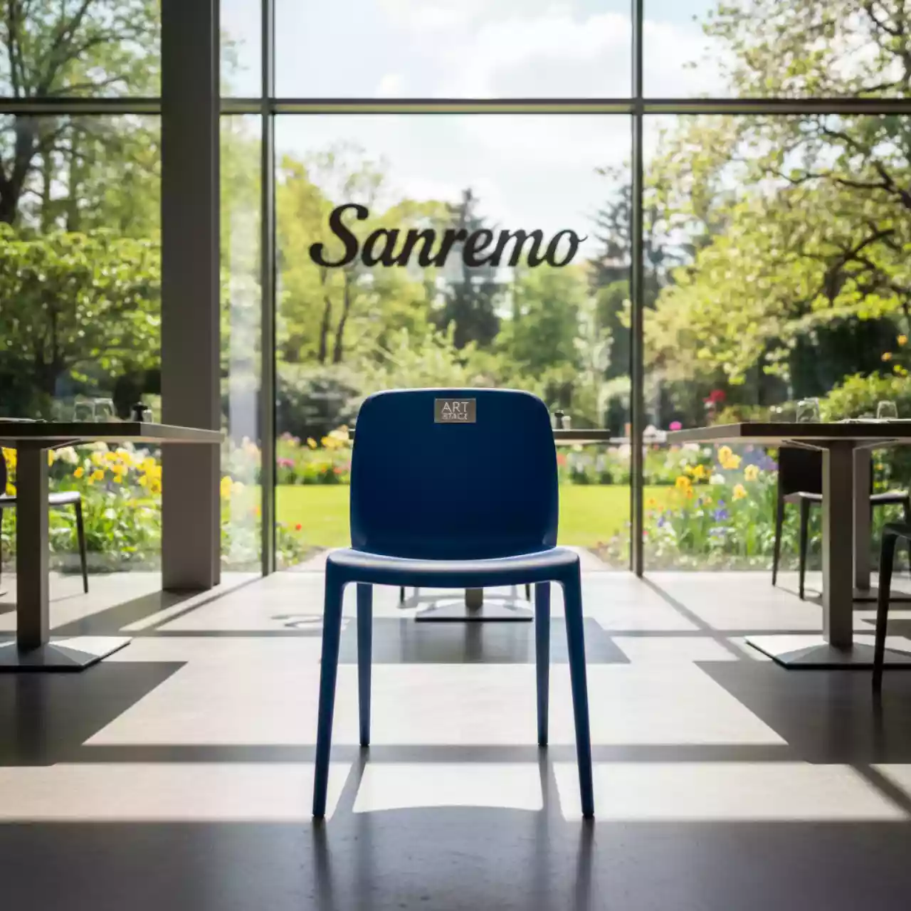 Аренда Стул пластиковый XRF 065 BB Blue в ресторане «Sanremo» — ART SPACE