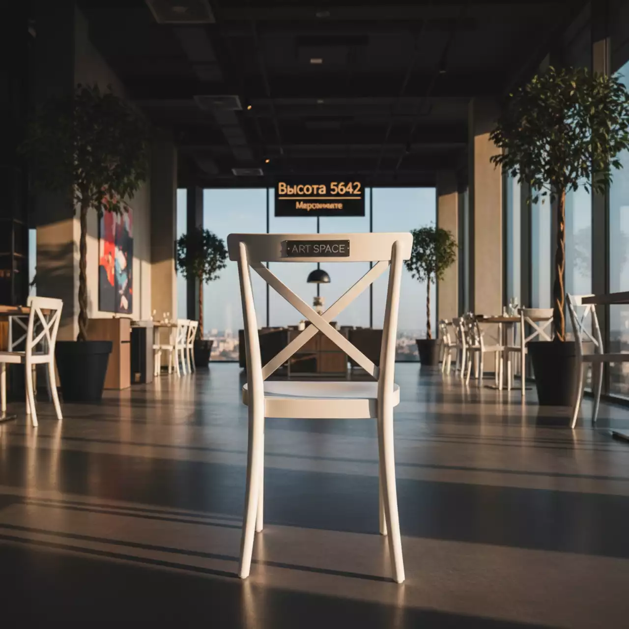 Аренда Стул пластиковый XRF 065 BW White в ресторане «Высота 5642» — ART SPACE