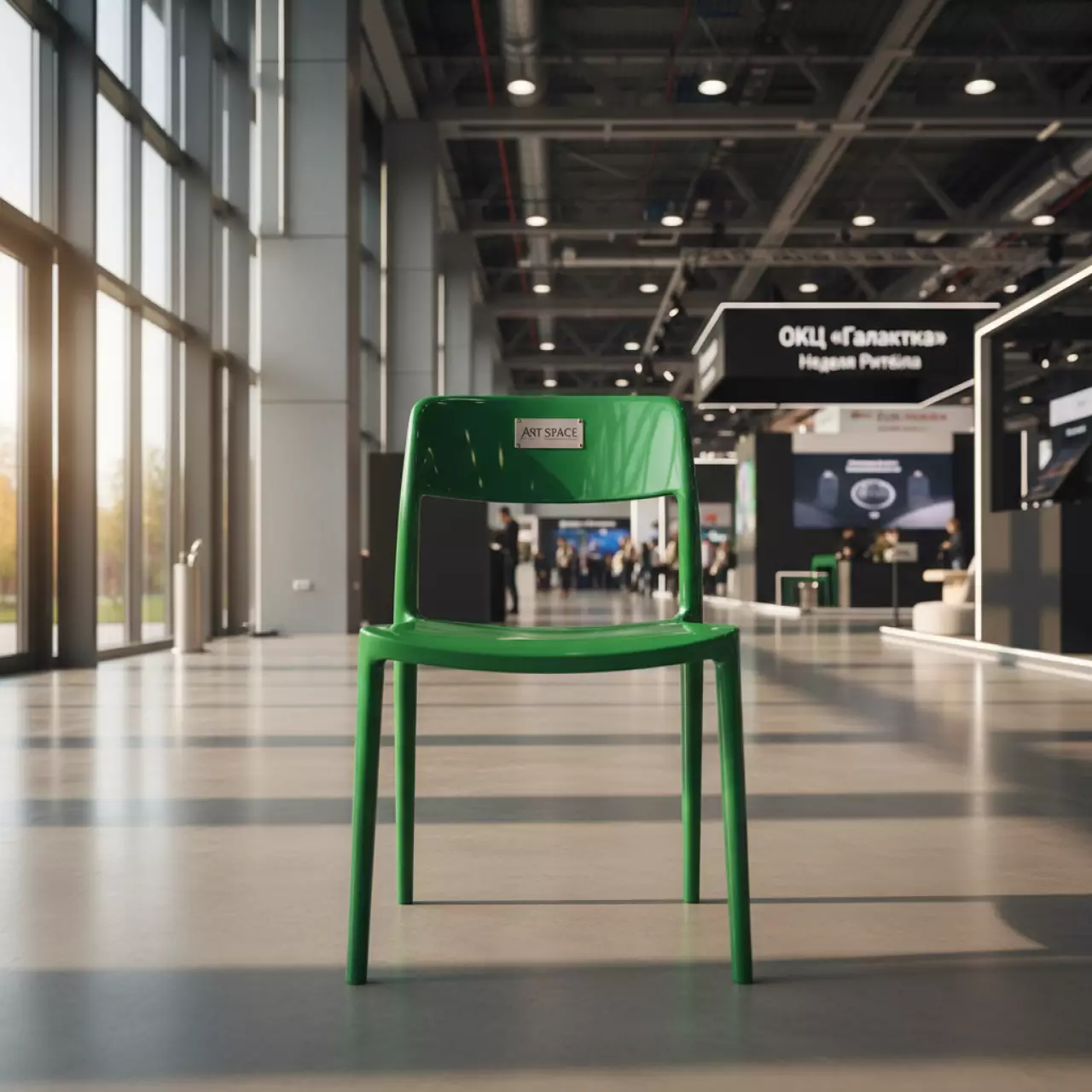 Аренда Стул пластиковый зеленый Top Gio в ОКЦ «Галактика» — ART SPACE