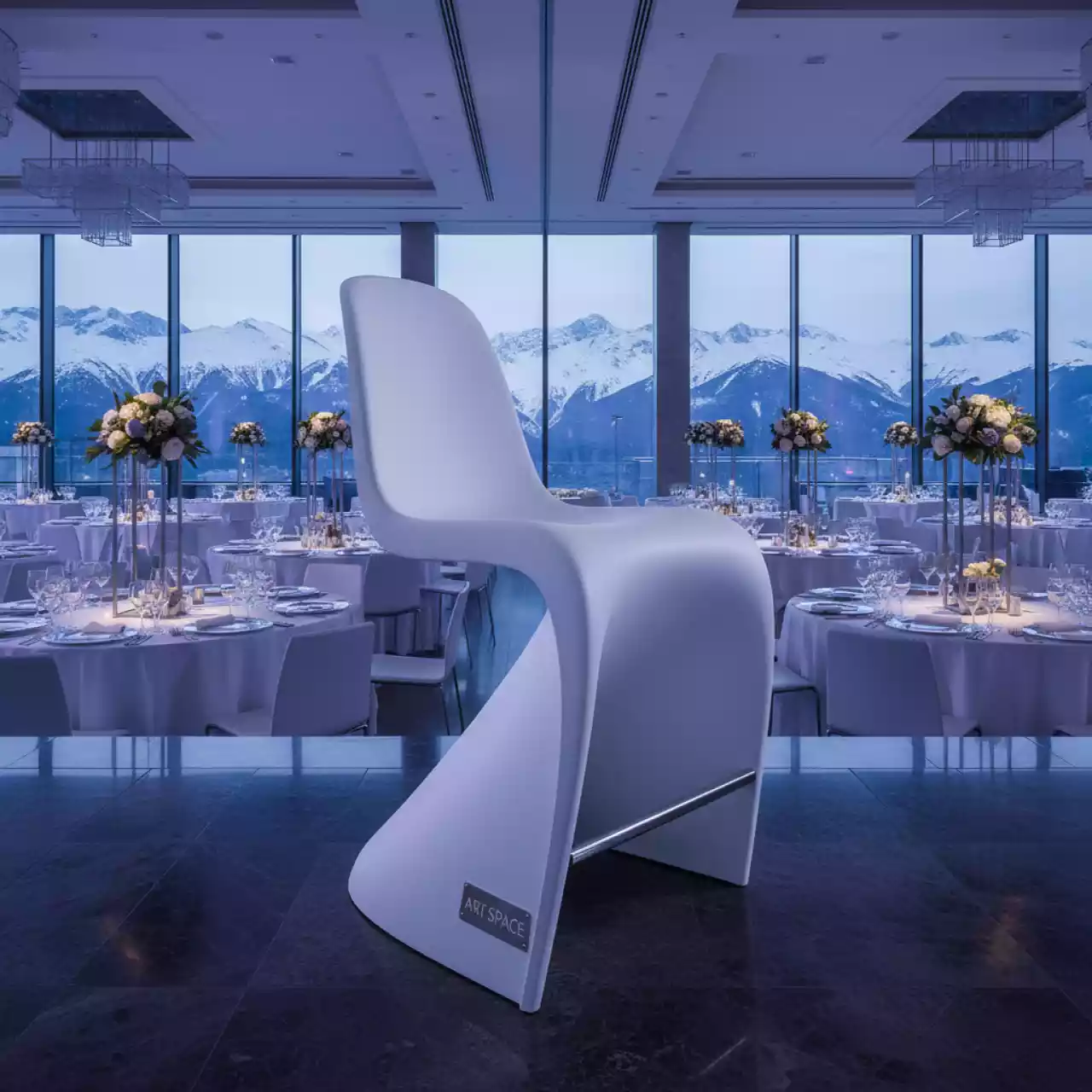 Аренда Стул полубарный Мила белый в Radisson Hotel Rosa Khutor — ART SPACE