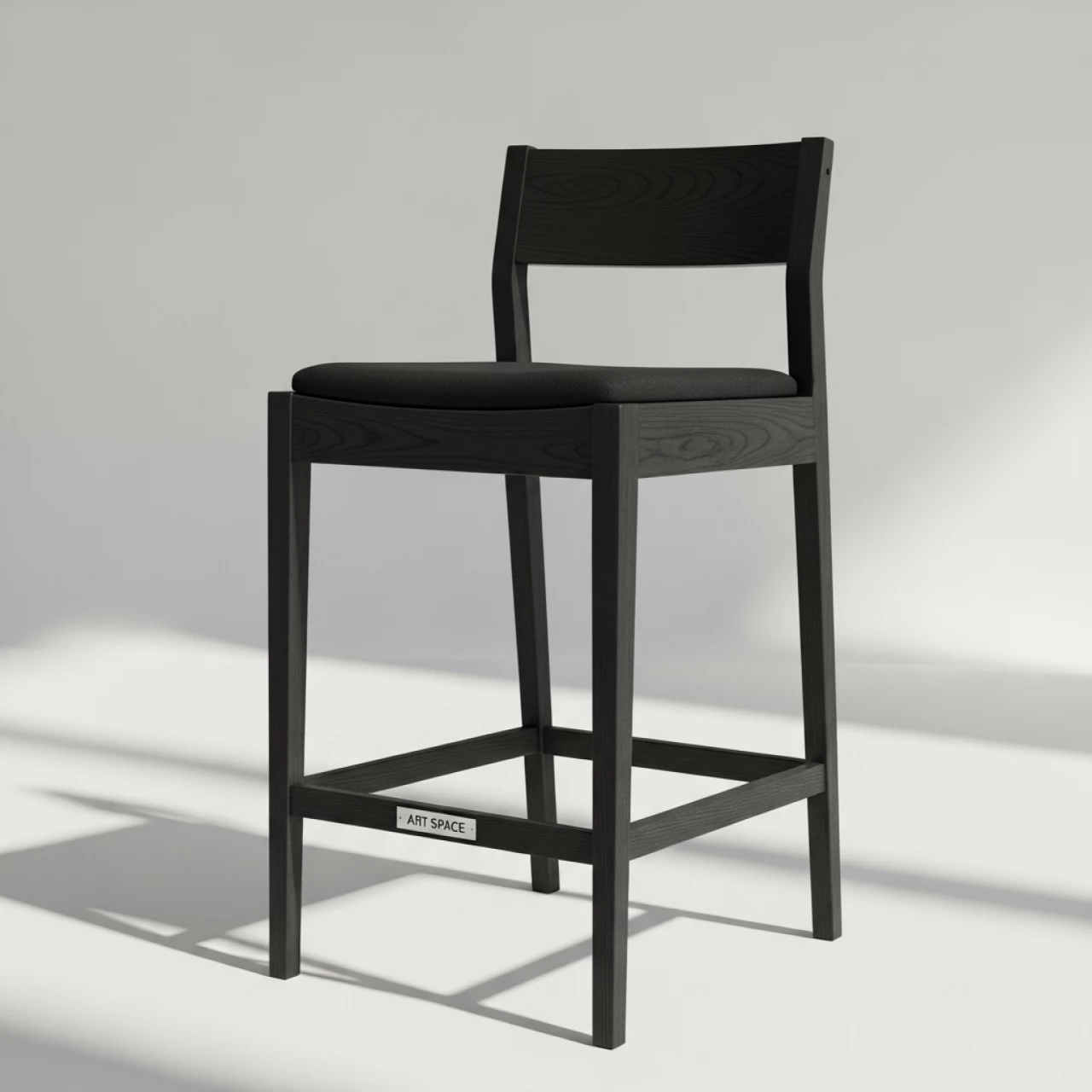 Аренда Стул полубарный Такер с подушкой черная морилка в гранд-отеле «Жемчужина» — ART SPACE
