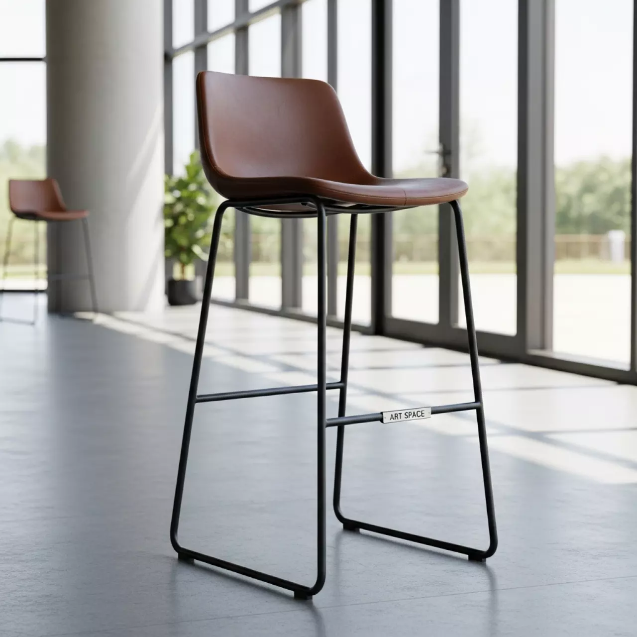 Аренда Стул полубарный Тони коричневый в Сириус Арене — ART SPACE