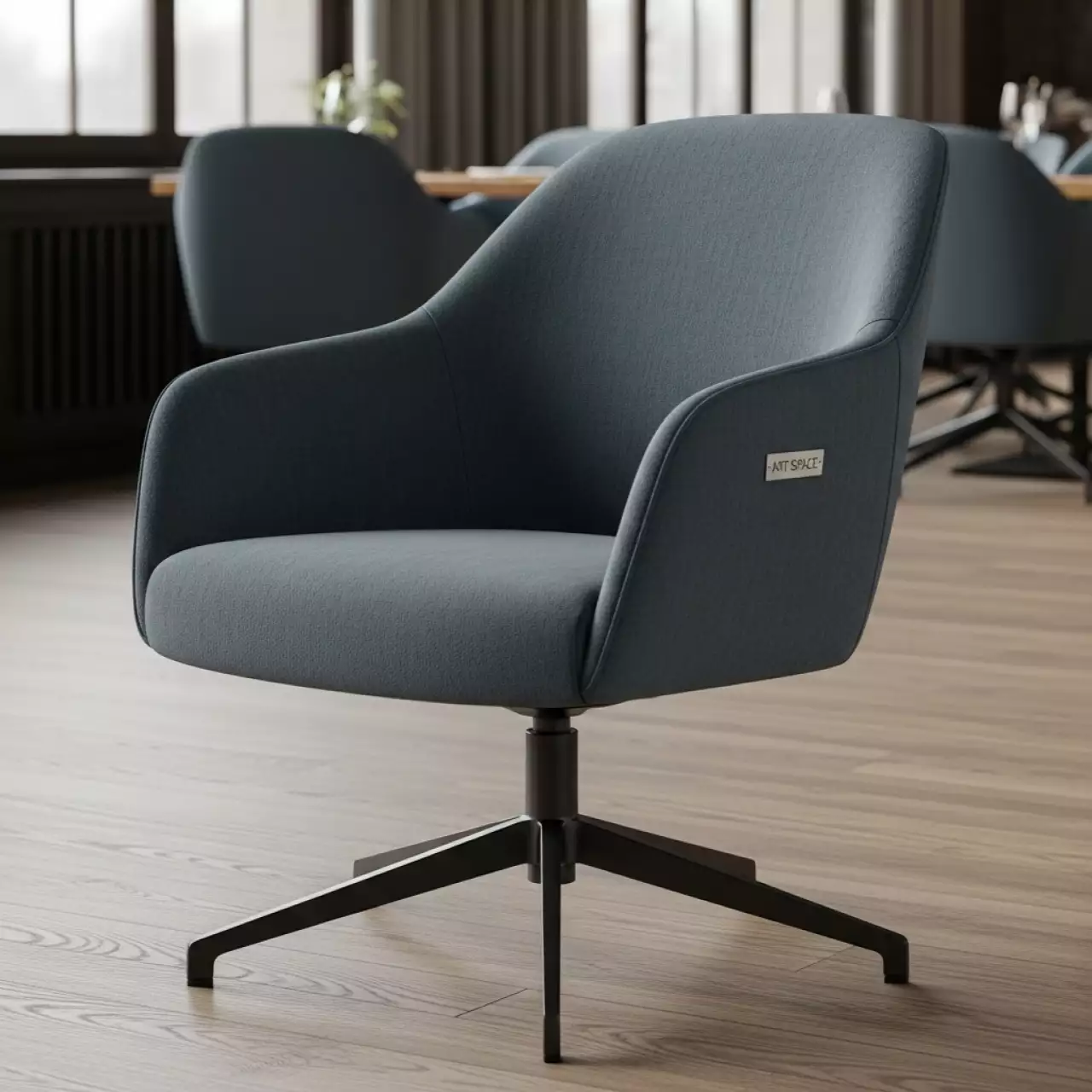 Аренда Стул поворотный Potpourri серый в ресторане «Магеллан» — ART SPACE