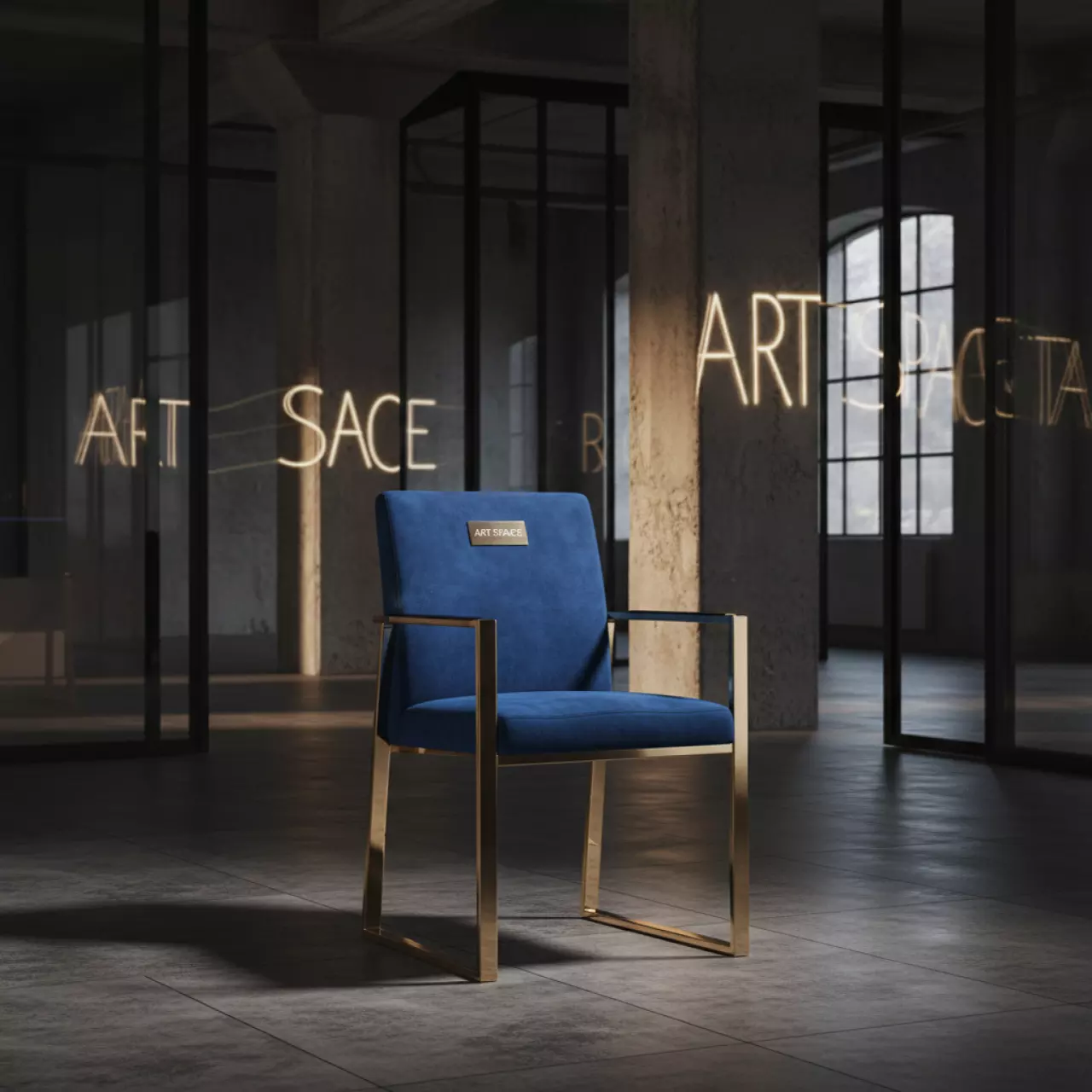 Аренда Стул Prado велюр Velutto каркас золото в Rodina Grand Hotel & SPA — ART SPACE