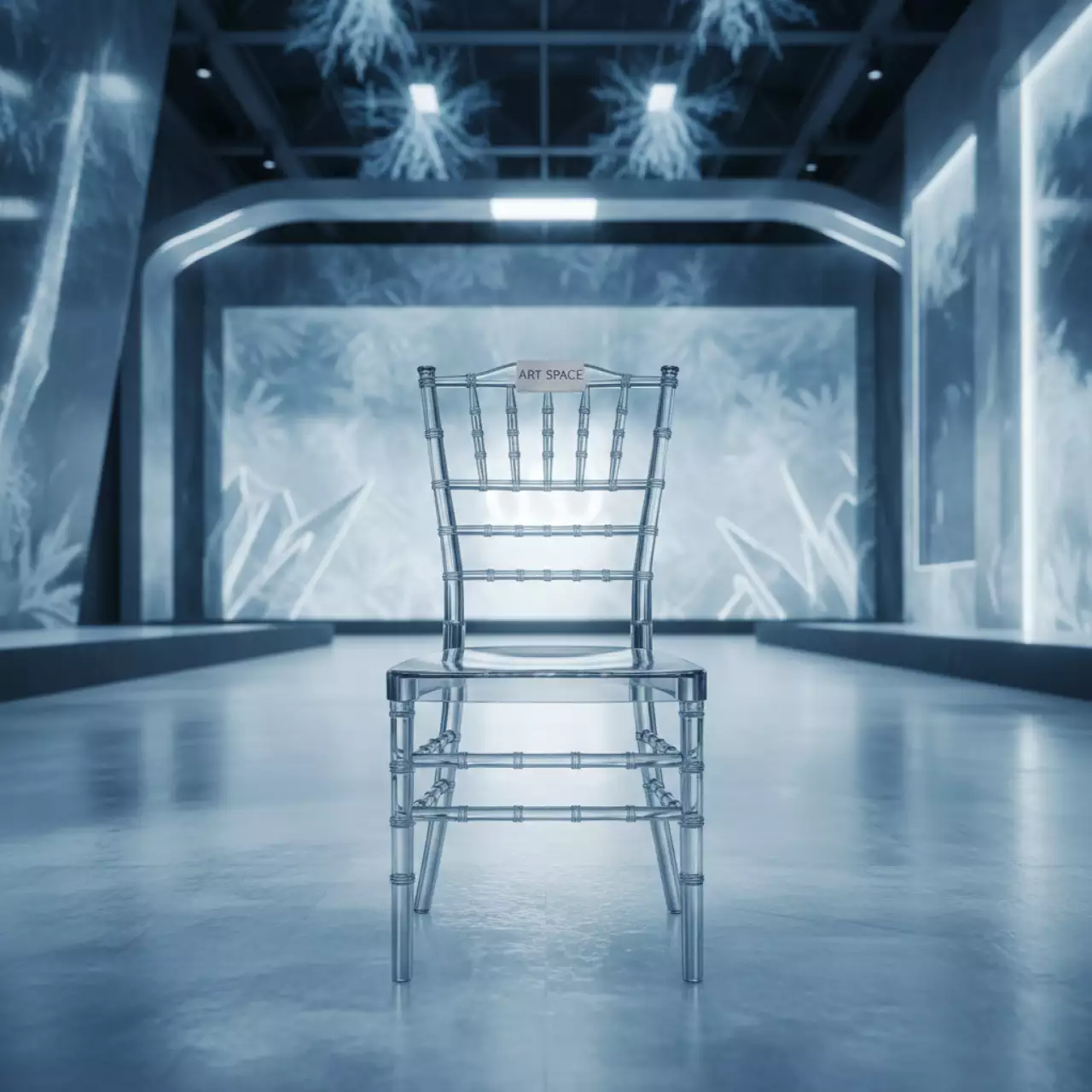 Аренда Стул прозрачный без сидушки Кьявари в Керлинговом центре «Ледяной куб» — ART SPACE