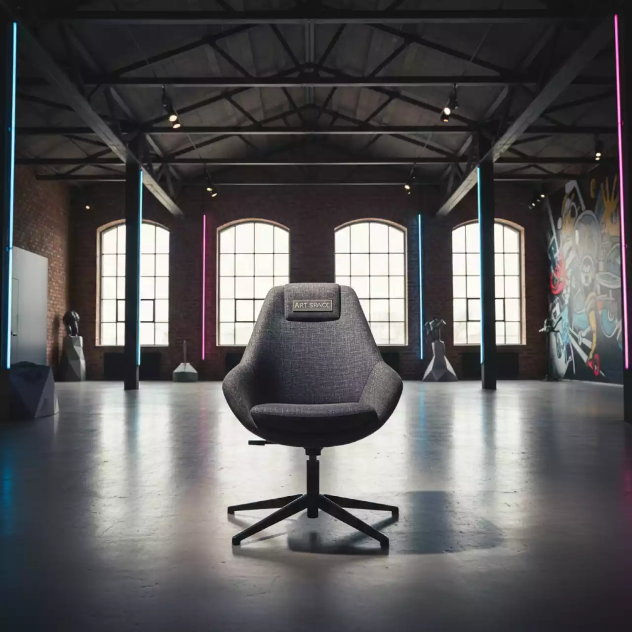 Аренда Стул Race SW черная крестовина Somalia в лофте «Студия 21» — ART SPACE